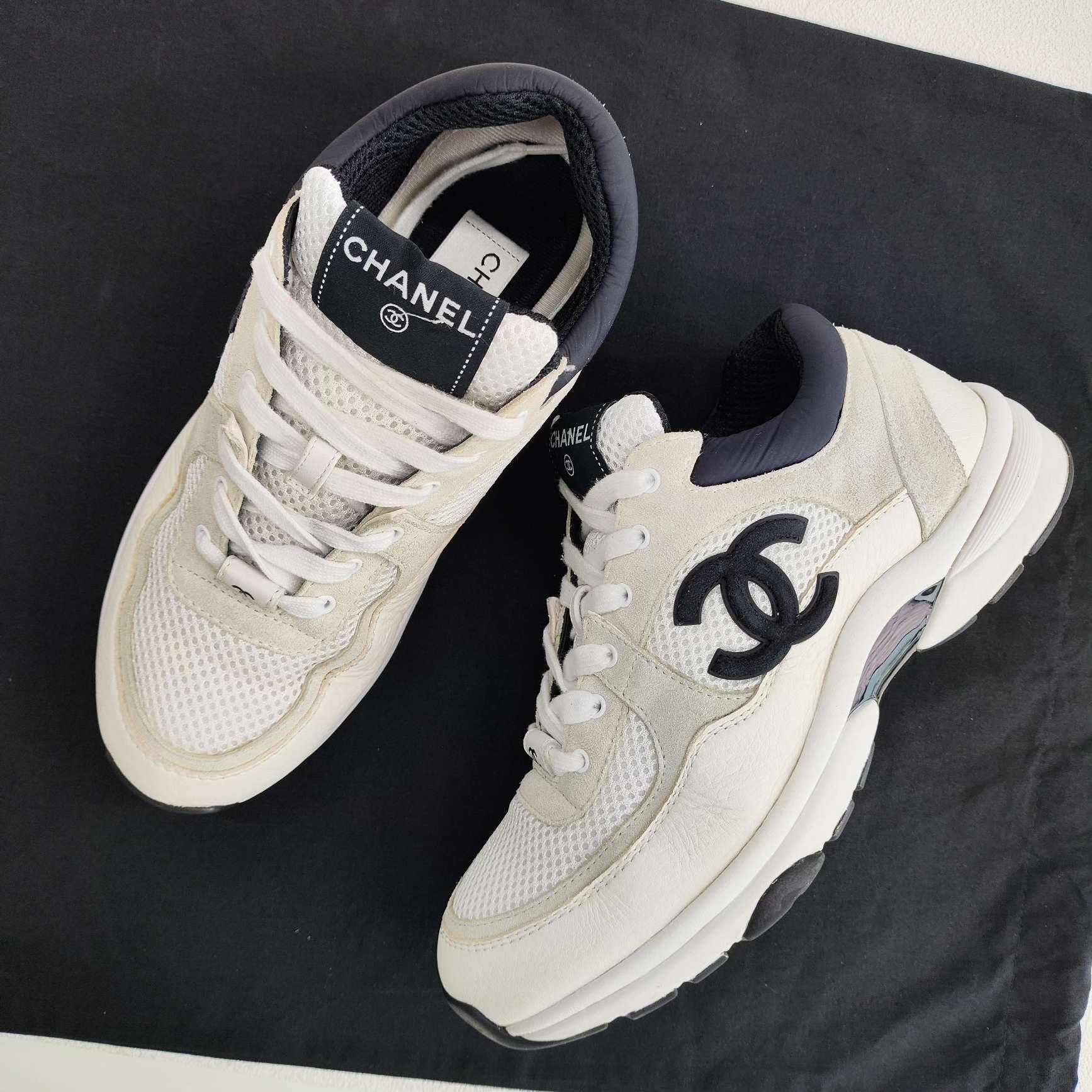 Chanel Chanel CC Logo Mesh Sneakers Size 39 Size US 9 / IT 39 - 9 Thumbnail