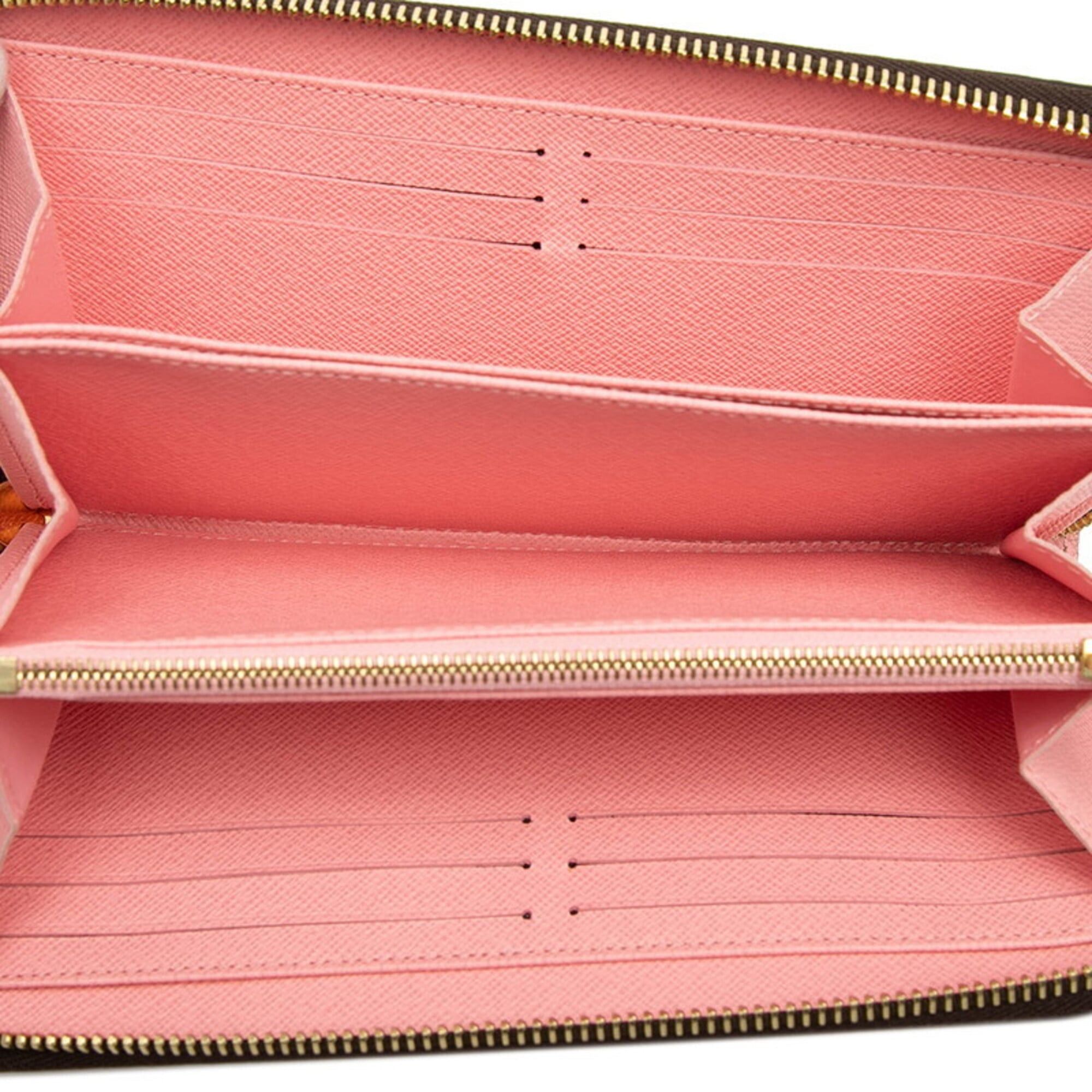 Louis Vuitton Louis Vuitton Monogram Zippy Wallet Jungle Dot Round Zipper Long M41908 Brown Pink Women's LOUIS VUITTON Size ONE SIZE - 4 Thumbnail
