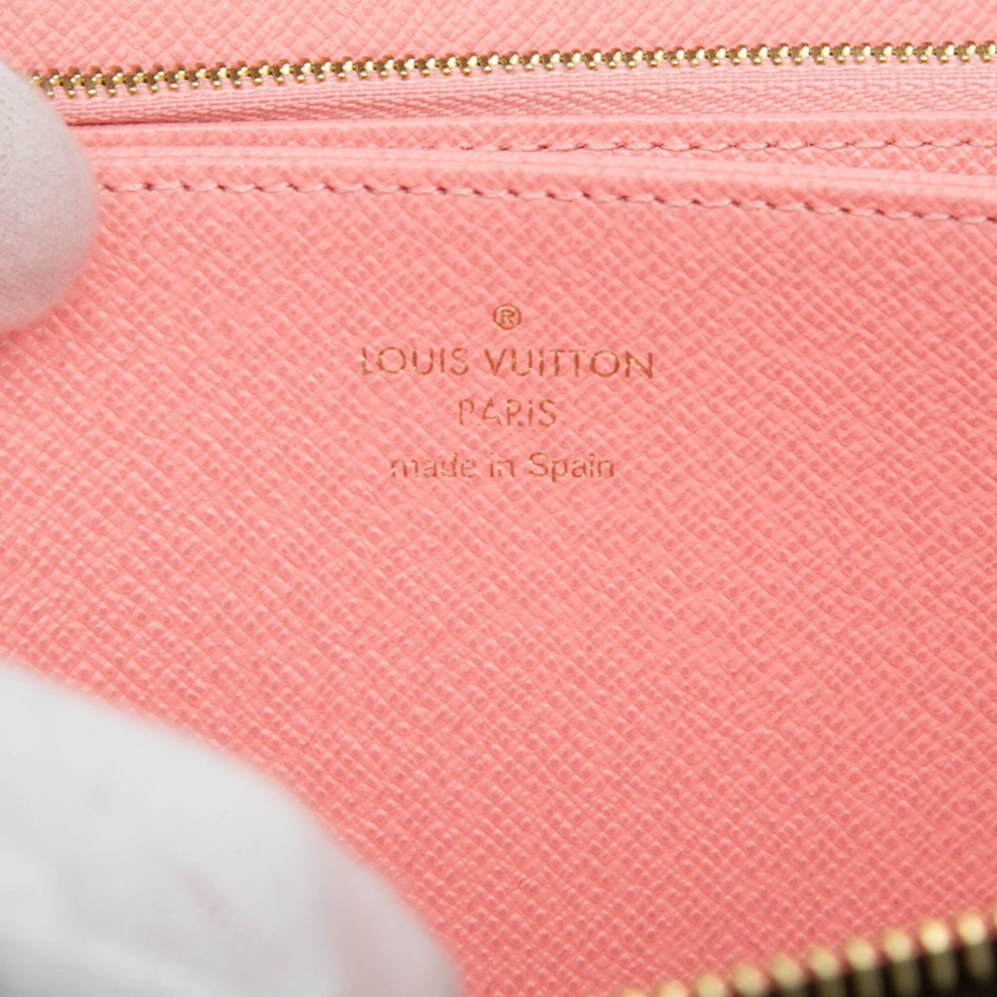 Louis Vuitton Louis Vuitton Monogram Zippy Wallet Jungle Dot Round Zipper Long M41908 Brown Pink Women's LOUIS VUITTON Size ONE SIZE - 5 Thumbnail