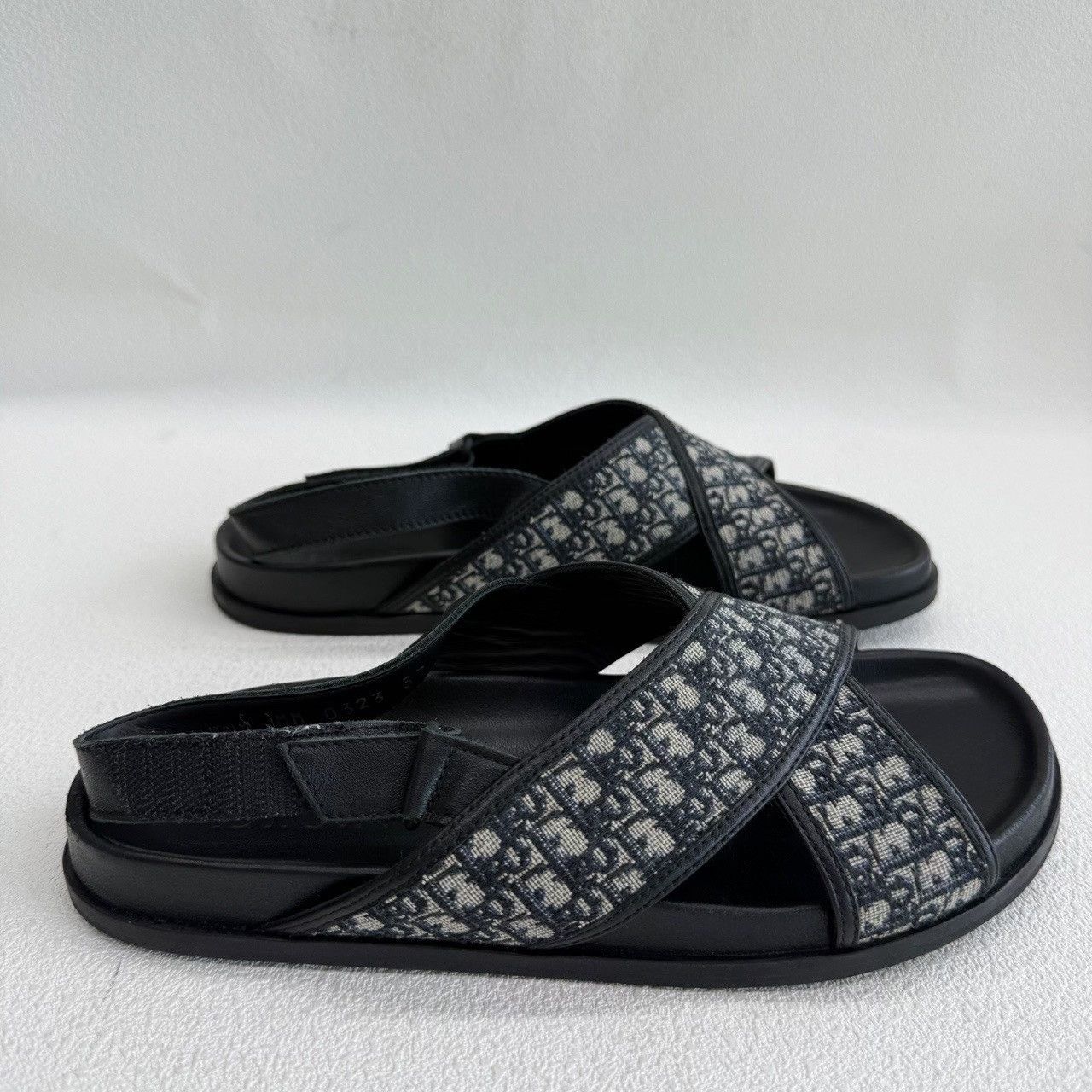 Dior Dior Oblique Canvas Cross Strap Sandals Size 37 Size US 7 / IT 37 - 5 Thumbnail