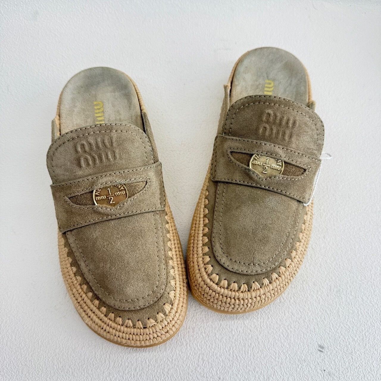 Miu Miu Miu Miu Suede Mules Size 36 Size US 6 / IT 36 - 10 Thumbnail