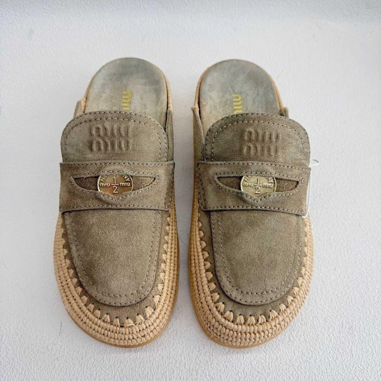 Miu Miu Miu Miu Suede Mules Size 36 Size US 6 / IT 36 - 3 Thumbnail
