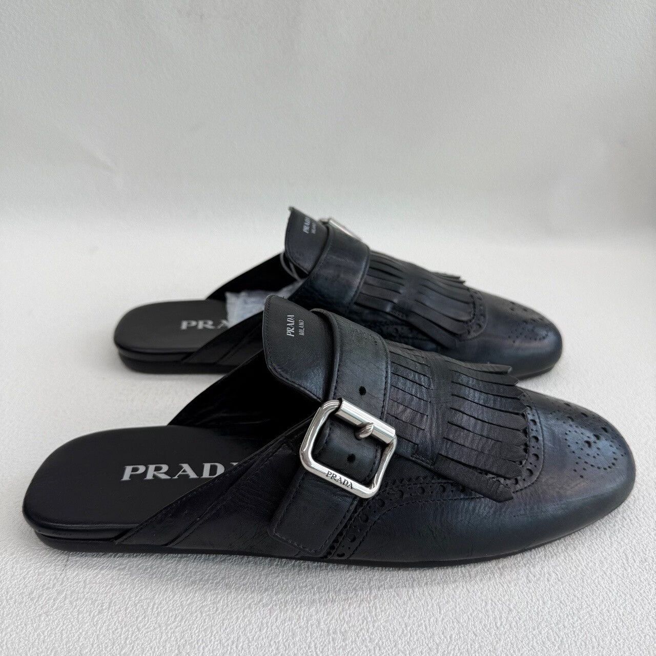 Prada Prada Fringed Buckle Mules Size 38 Size US 8 / IT 38 - 5 Thumbnail