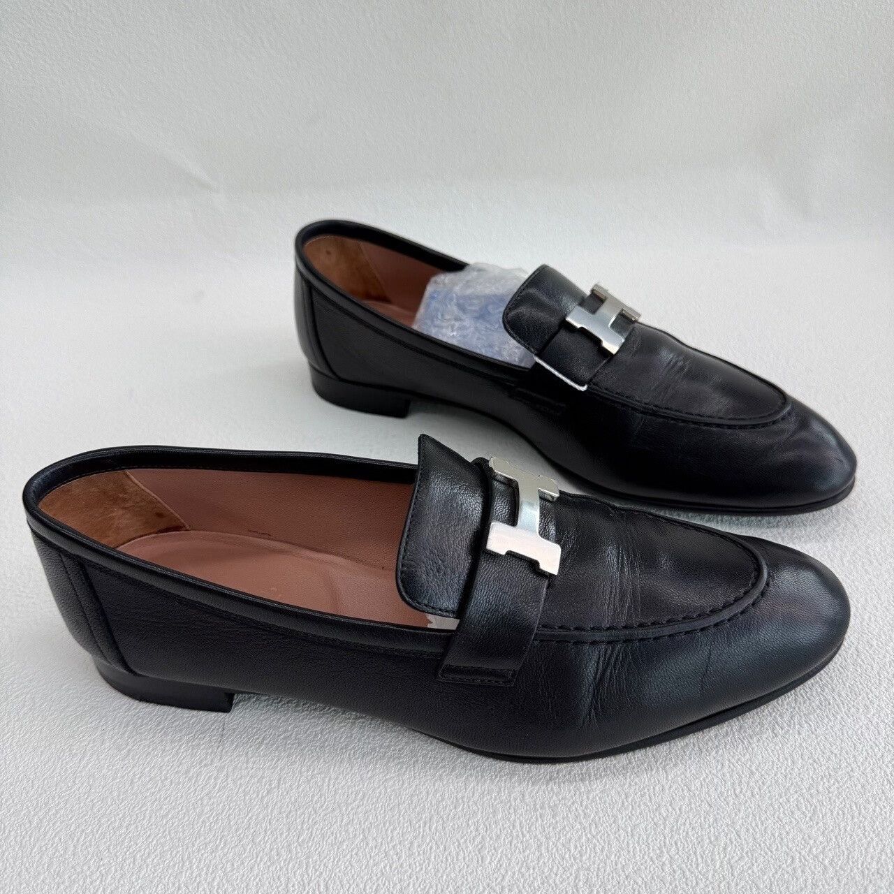 Hermes Hermès Paris Leather Loafers Size 38.5 Size US 8.5 / IT 38.5 - 4 Thumbnail