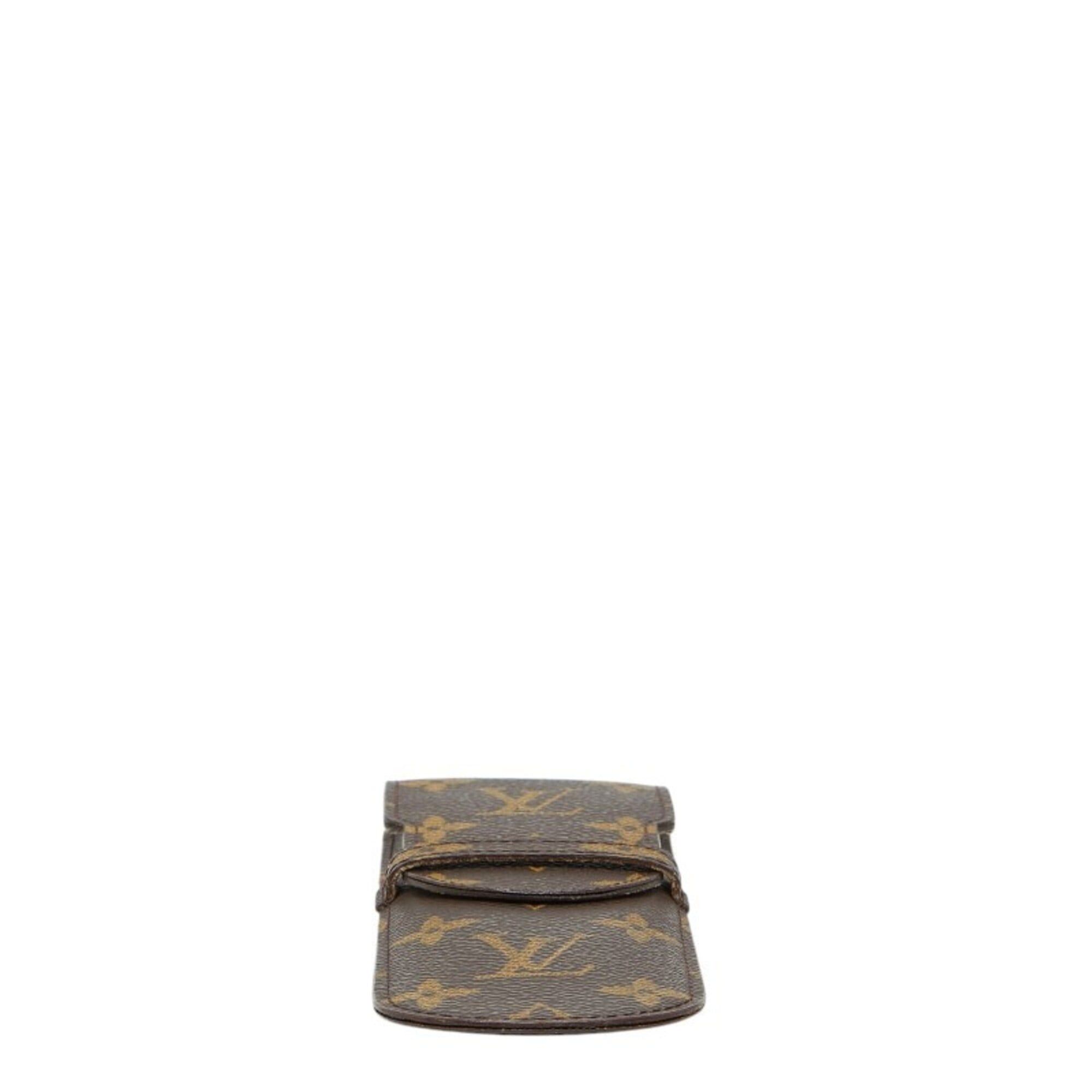 Louis Vuitton Louis Vuitton Monogram Etui Stylo Pen Case M62990 Brown Leather Women's LOUIS VUITTON Size ONE SIZE - 3 Thumbnail