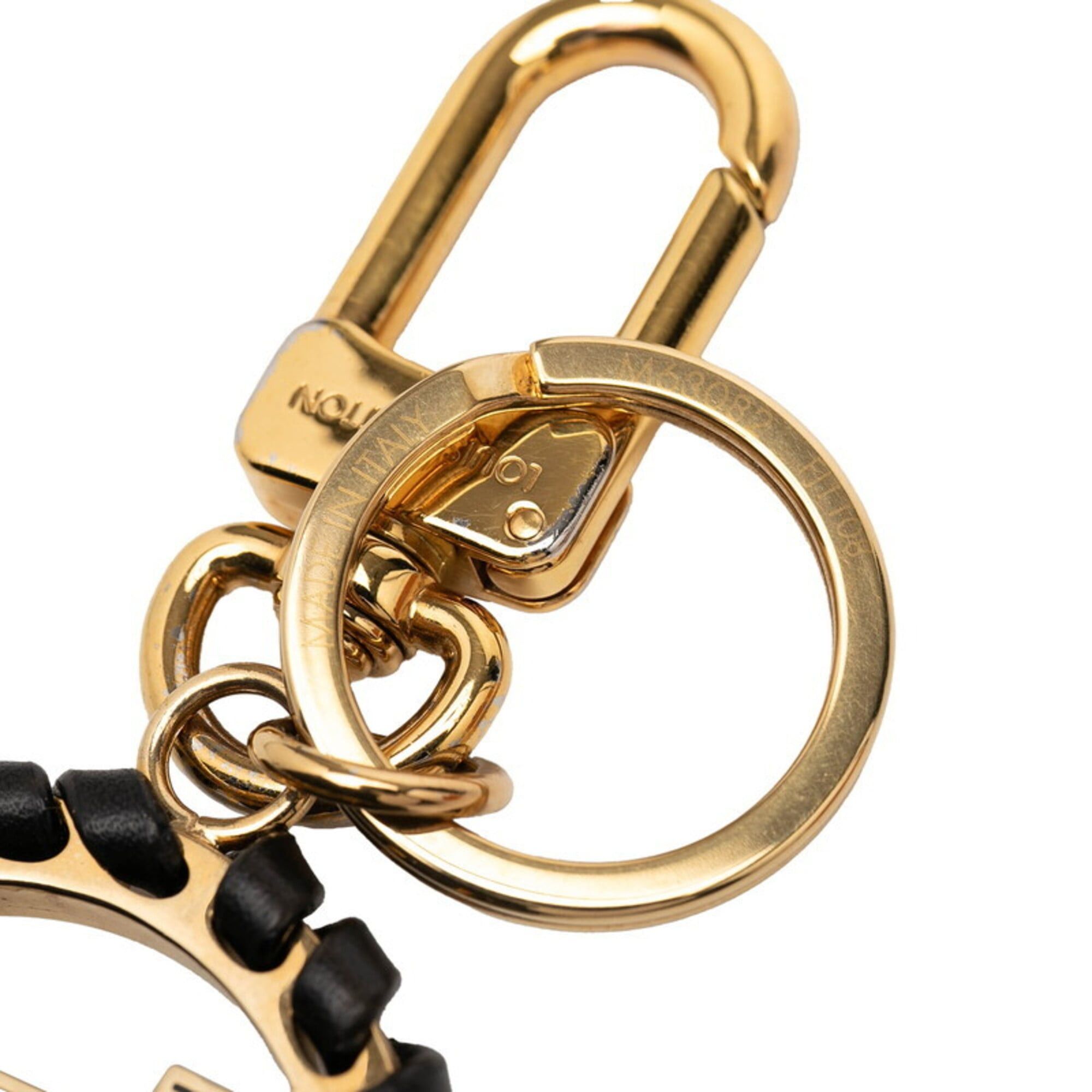 Louis Vuitton Louis Vuitton Porte Clés Berry Keychain Accessory Bag Charm M63082 Black Gold Leather Plated Women's LOUIS VUITTON Size ONE SIZE - 4 Thumbnail