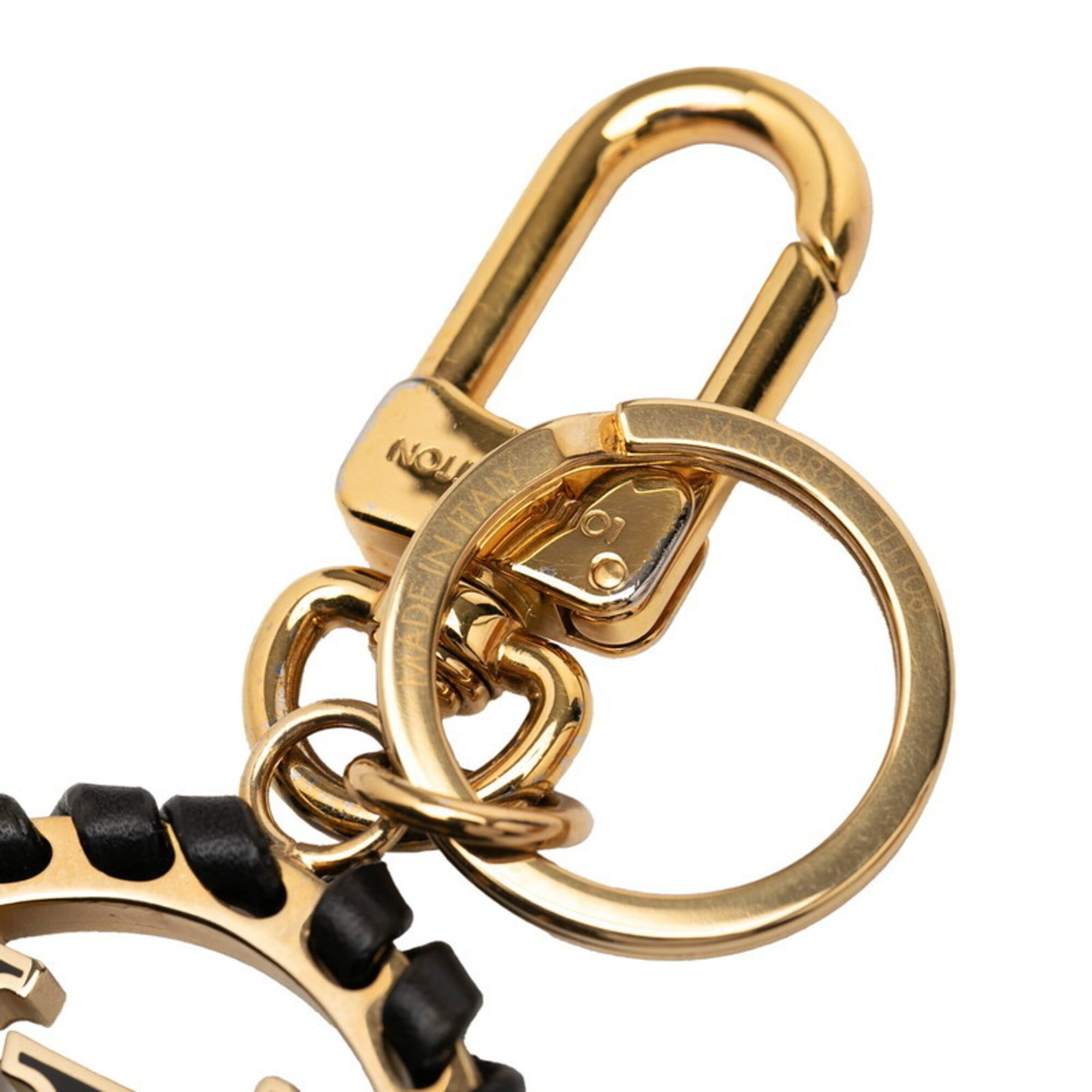 Louis Vuitton Louis Vuitton Porte Clés Berry Keychain Accessory Bag Charm M63082 Black Gold Leather Plated Women's LOUIS VUITTON Size ONE SIZE - 5 Thumbnail
