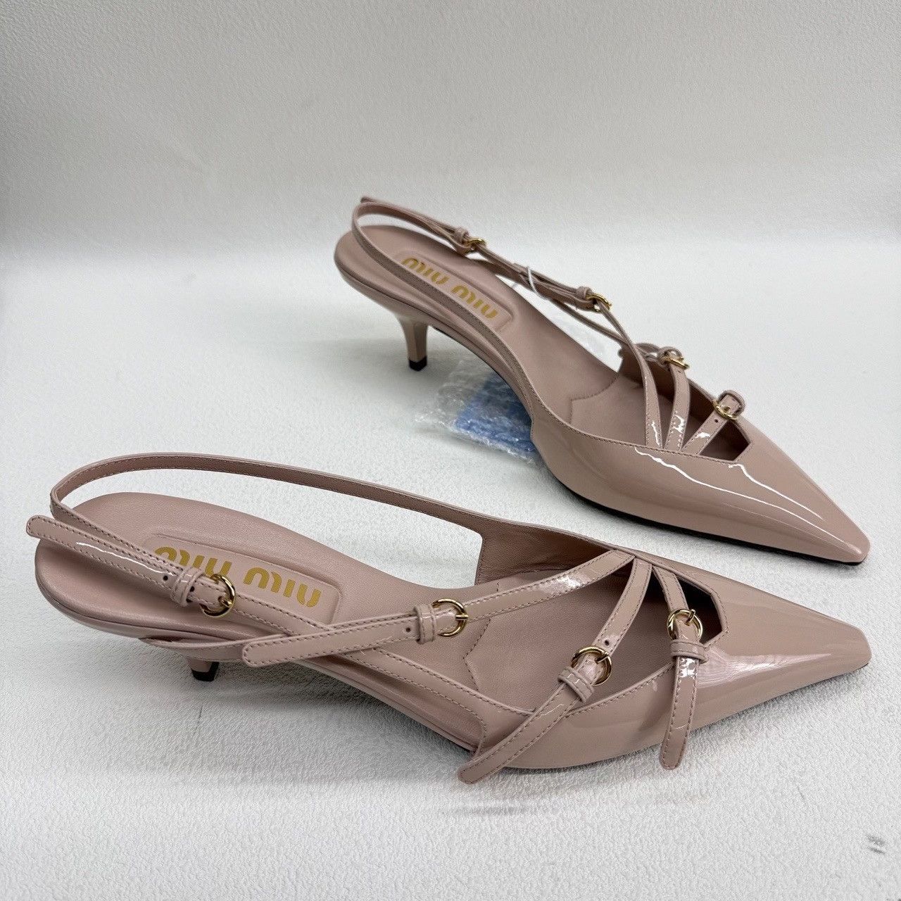 Miu Miu Miu Miu Patent Buckle Heels Size 37 Size US 7 / IT 37 - 4 Thumbnail