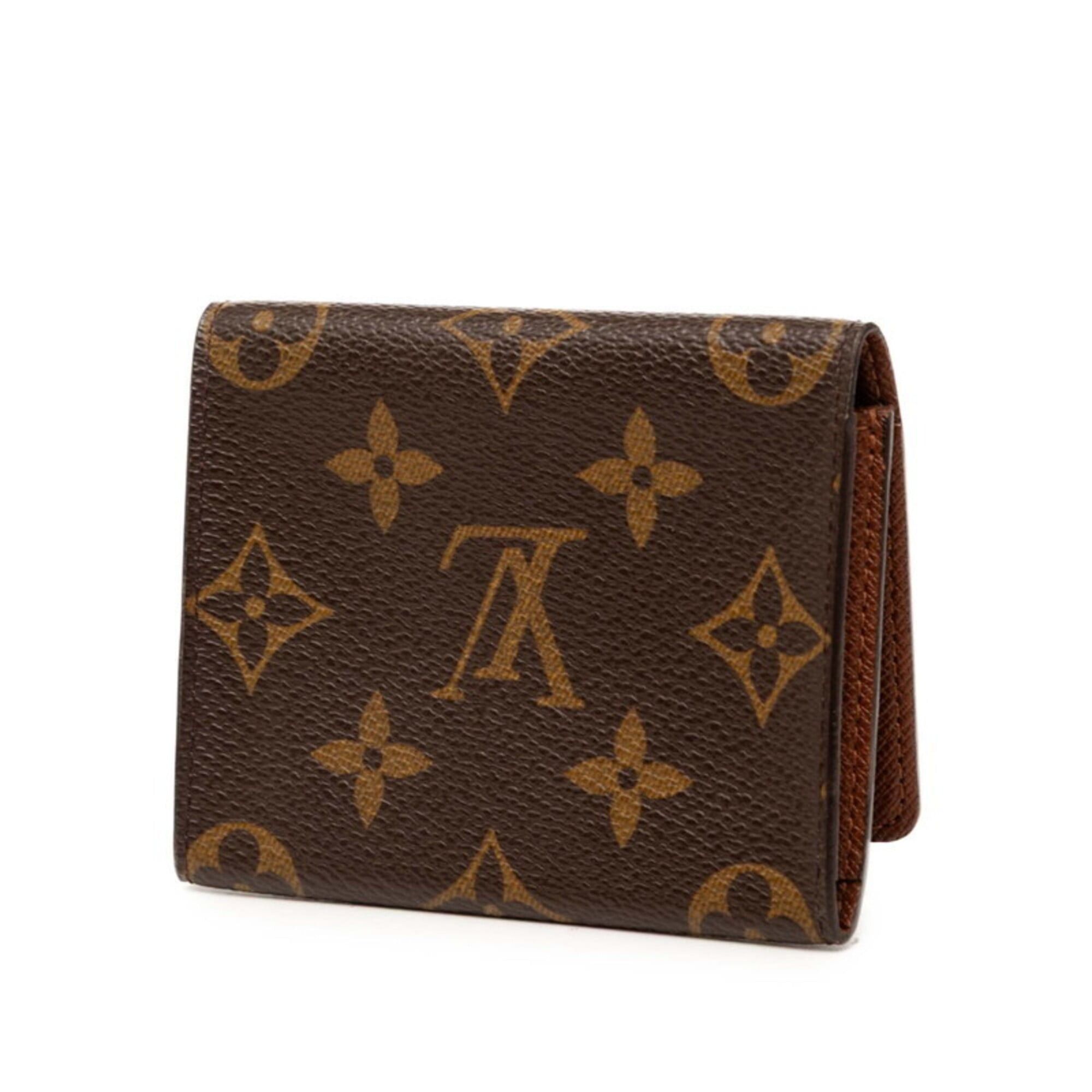 Louis Vuitton Louis Vuitton Monogram Enveloppe Carte de Visite Business Card Holder/Card Case/Pass Case M62920 Brown Leather Women's LOUIS VUITTON Size ONE SIZE - 2 Thumbnail