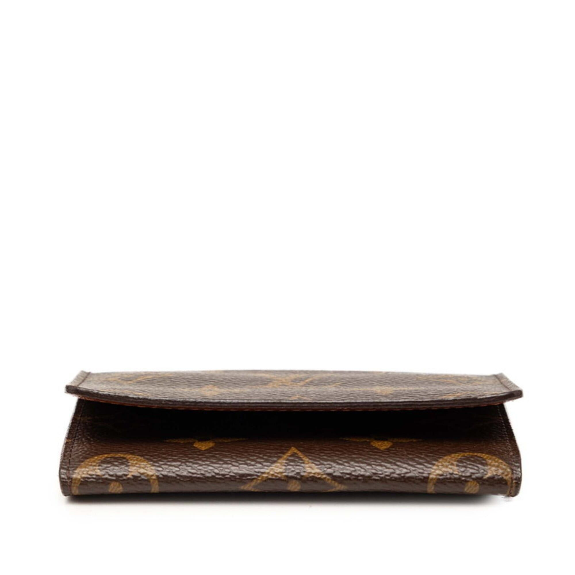 Louis Vuitton Louis Vuitton Monogram Enveloppe Carte de Visite Business Card Holder/Card Case/Pass Case M62920 Brown Leather Women's LOUIS VUITTON Size ONE SIZE - 3 Thumbnail
