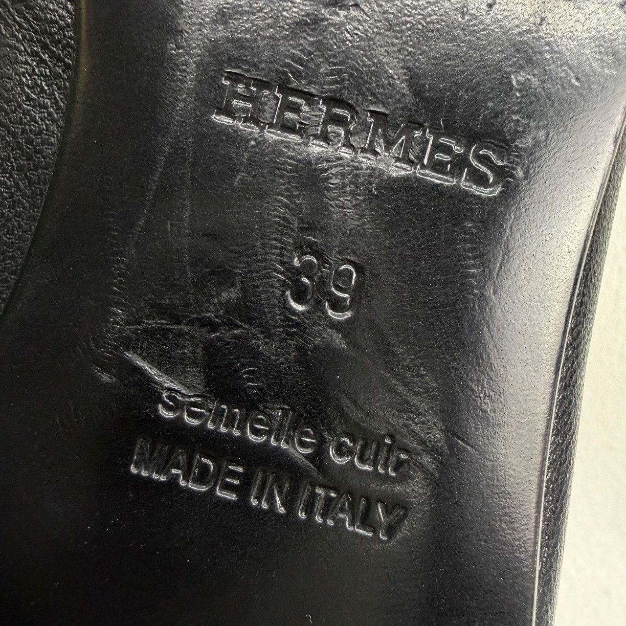 Hermes Hermès Paris Black Leather Loafers Size 39 Size US 9 / IT 39 - 9 Thumbnail