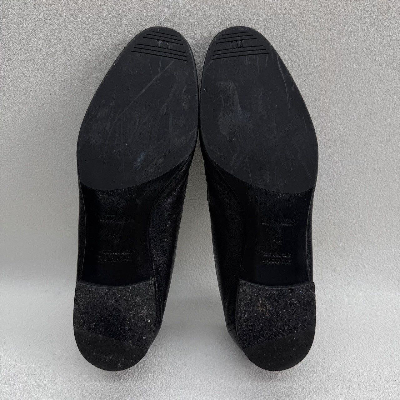 Hermes Hermès Paris Black Leather Loafers Size 39 Size US 9 / IT 39 - 8 Thumbnail