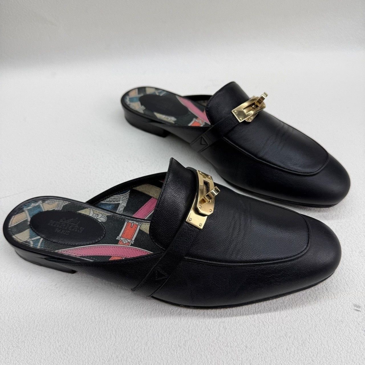 Hermes Hermès Kelly Leather Mules Size 38 Size US 8 / IT 38 - 4 Thumbnail