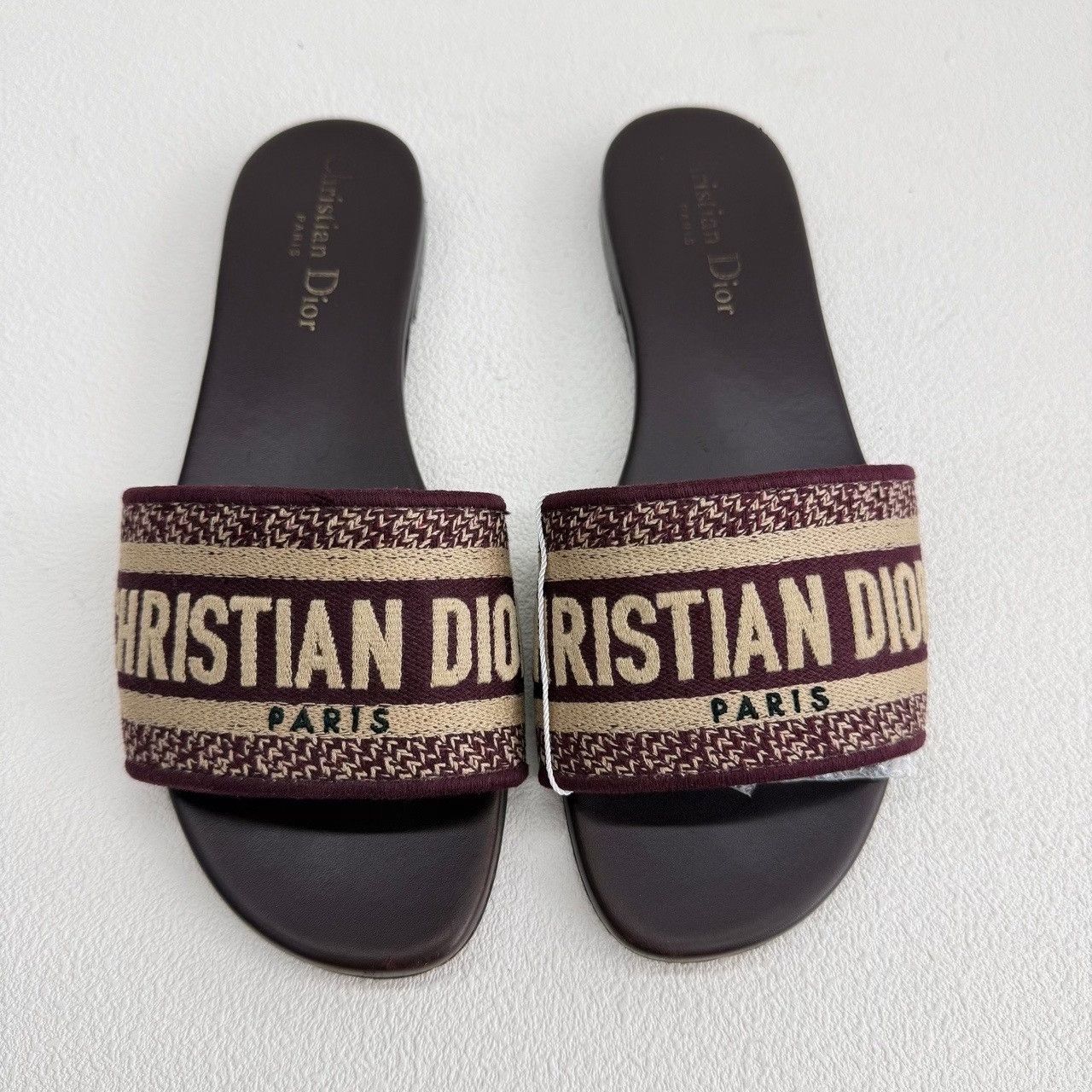 Dior Dior Dway Embroidered Slide Sandals Size 36.5 Size US 6.5 / IT 36.5 - 3 Thumbnail