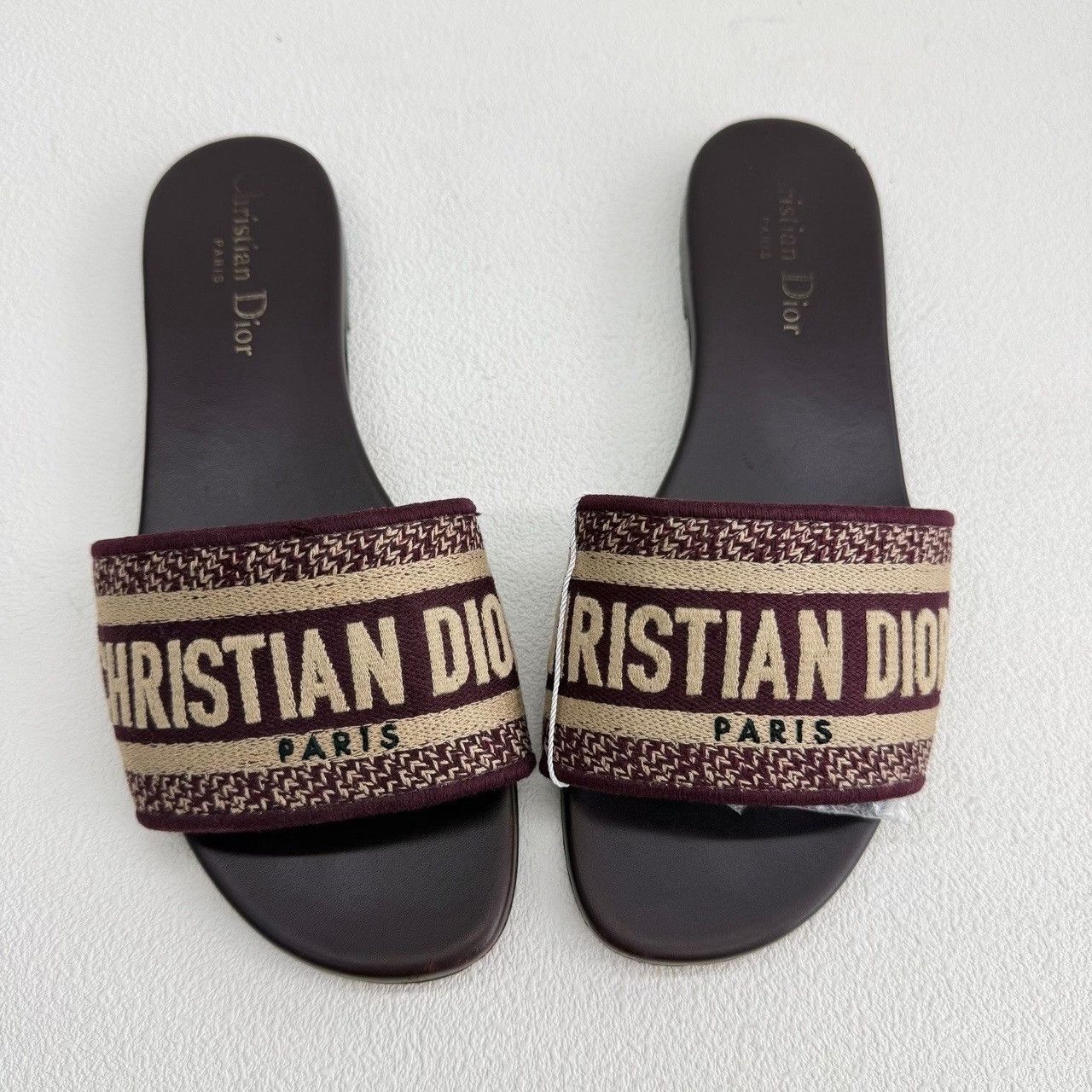 Dior Dior Dway Embroidered Slide Sandals Size 36.5 Size US 6.5 / IT 36.5 - 10 Thumbnail
