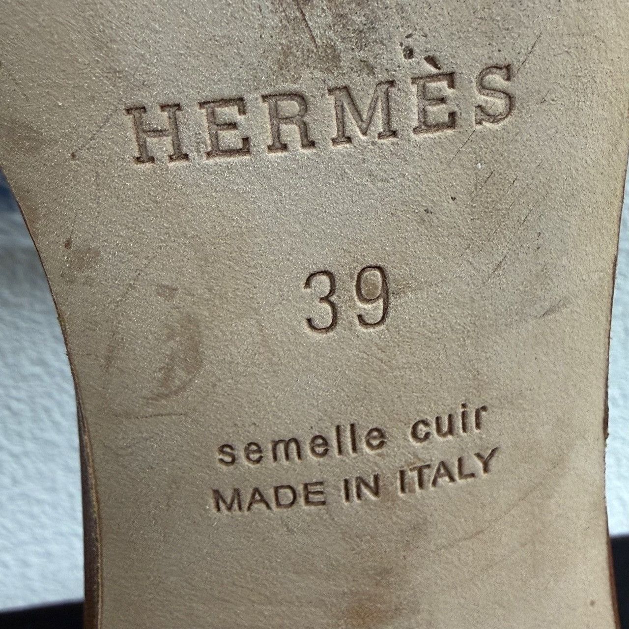 Hermes Hermès Oasis Leather Block Heel Sandals Size 39 Size US 9 / IT 39 - 9 Thumbnail