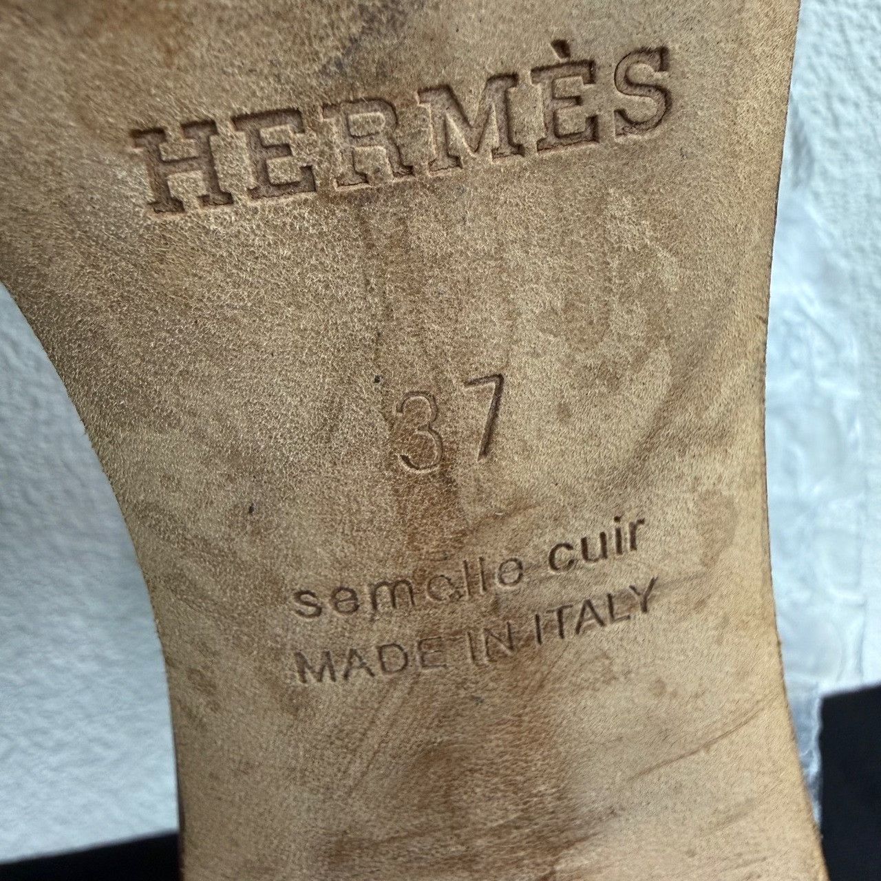 Hermes Hermès Oasis Leather Block Heel Sandals Size 37 Size US 7 / IT 37 - 9 Thumbnail