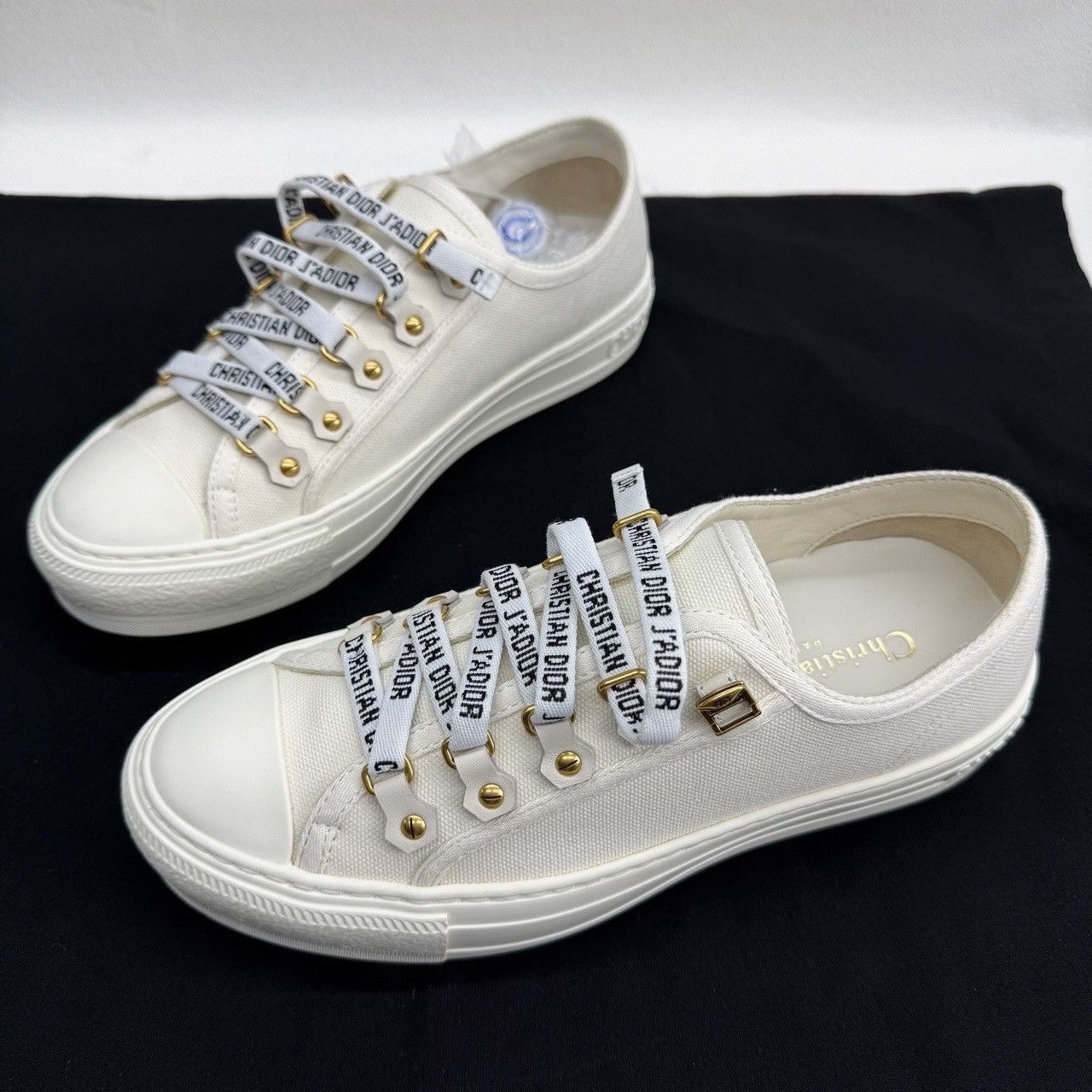 Dior Dior White Walk'n'Dior Sneakers Size 36.5 Size US 5.5 / IT 35.5 - 2 Thumbnail