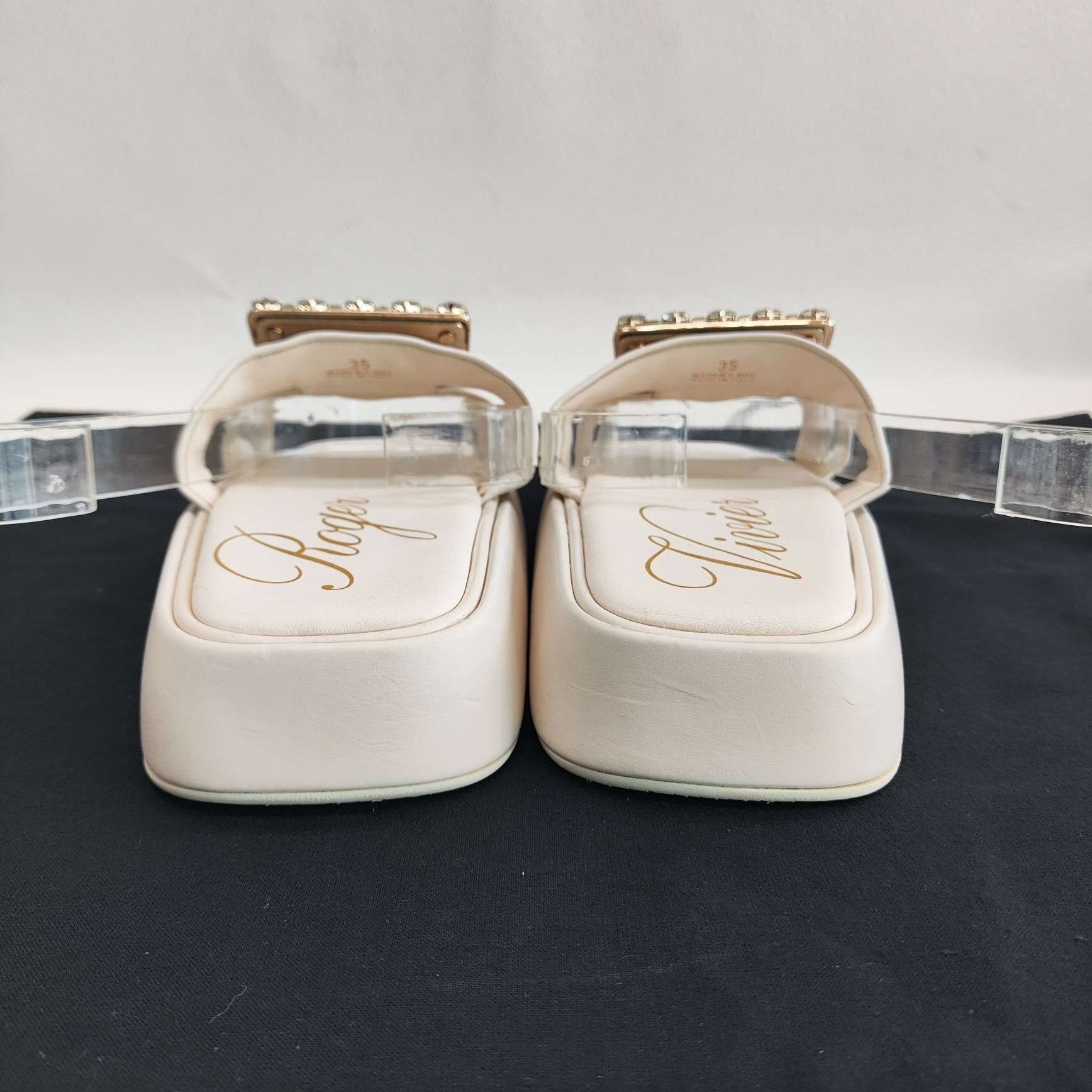 Roger Vivier Roger Vivier Crystal Buckle Platform Sandals Size 35 Size US 5 / IT 35 - 6 Thumbnail