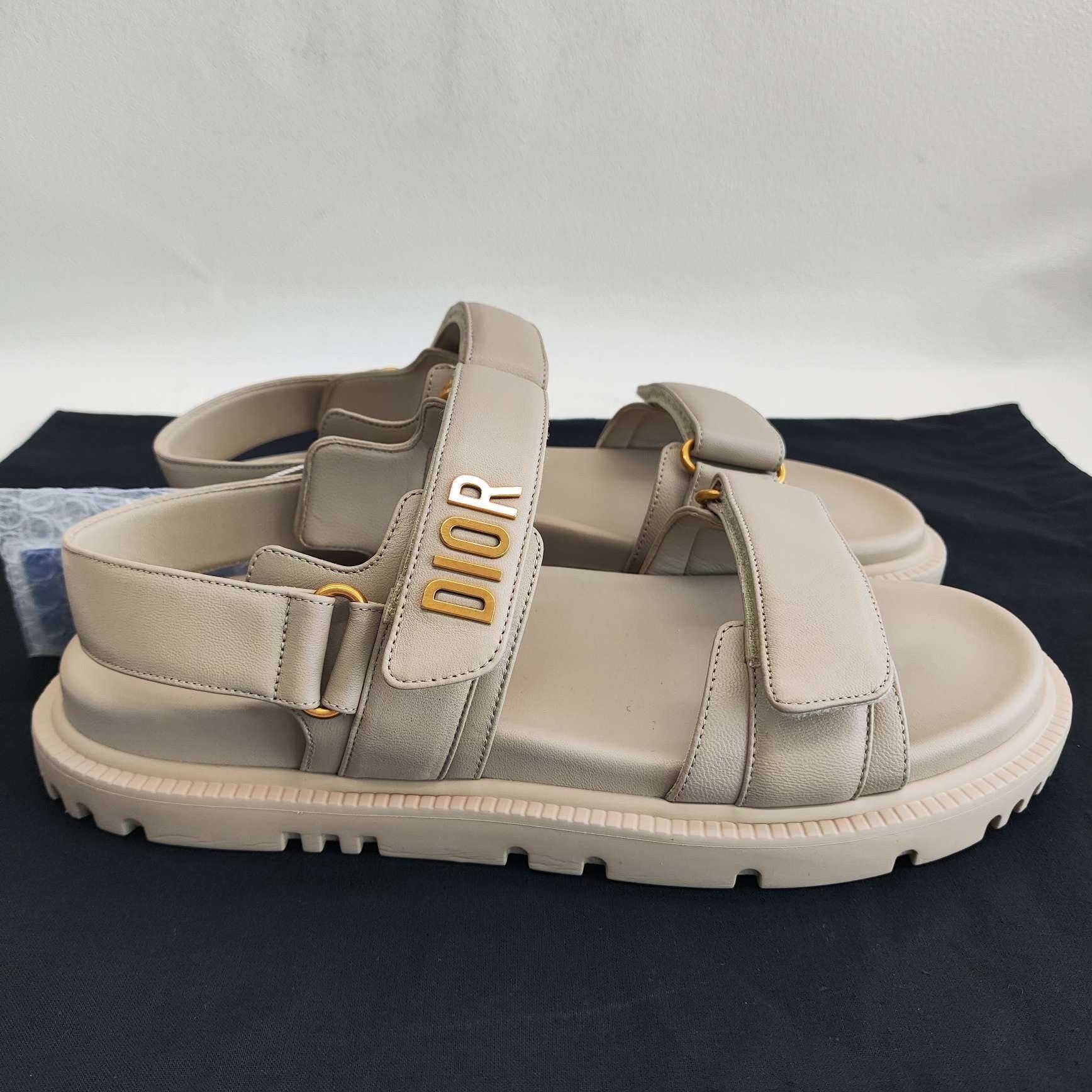 Dior Dior Lambskin DiorAct Sandals Size 40 Size US 10 / IT 40 - 5 Thumbnail