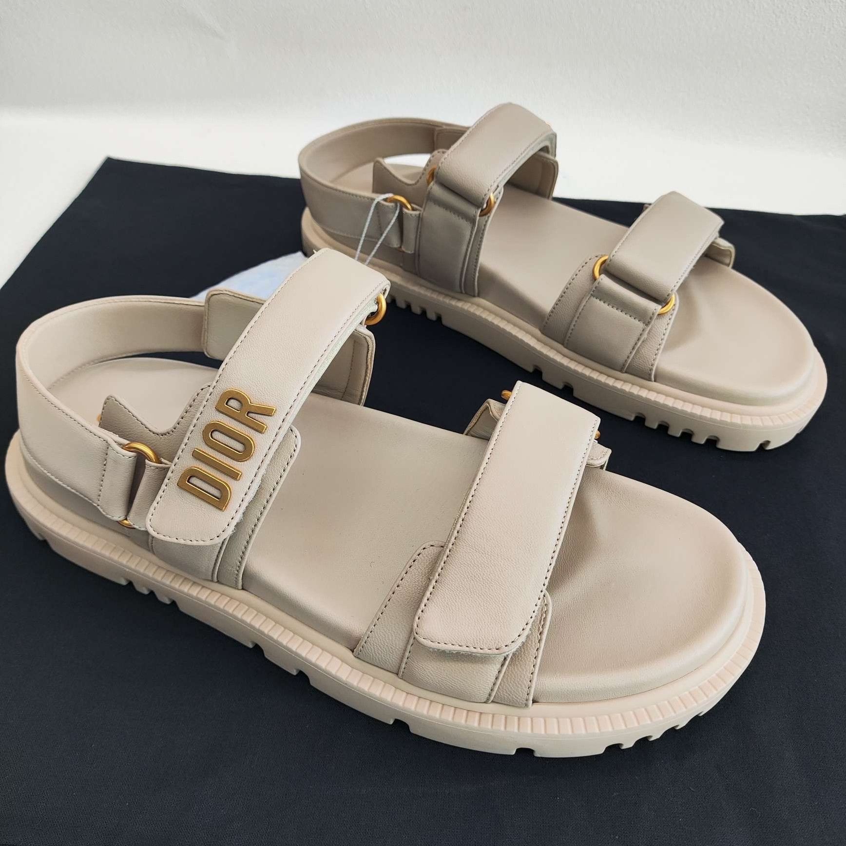 Dior Dior Lambskin DiorAct Sandals Size 40 Size US 10 / IT 40 - 4 Thumbnail
