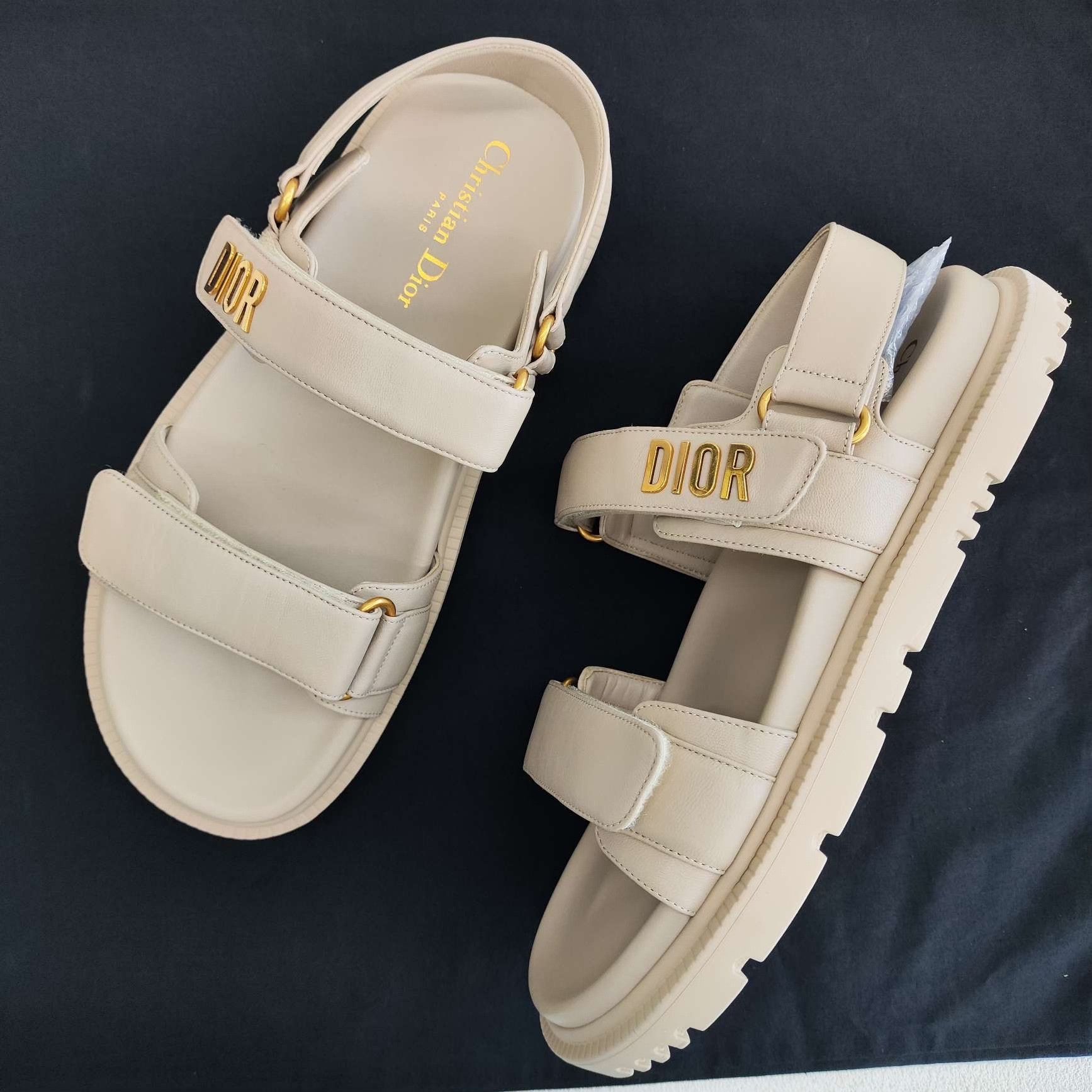 Dior Dior Lambskin DiorAct Sandals Size 40 Size US 10 / IT 40 - 9 Thumbnail