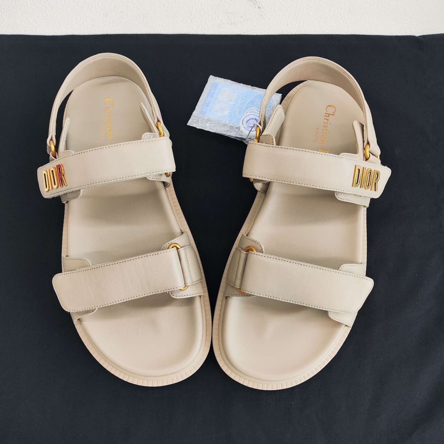 Dior Dior Lambskin DiorAct Sandals Size 40 Size US 10 / IT 40 - 10 Thumbnail