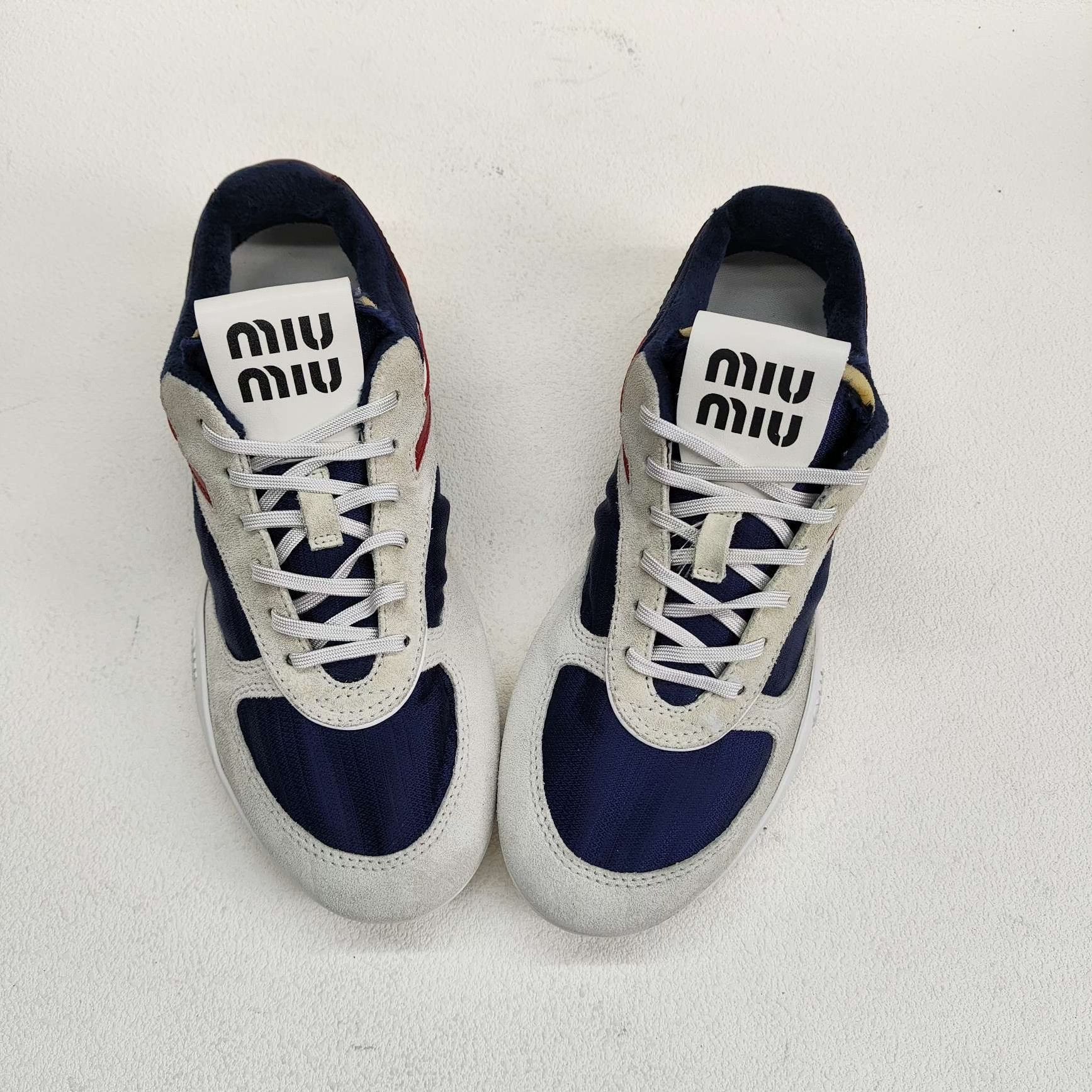 Miu Miu Miu Miu Gymnasium Low-Top Sneakers Size 38 Size US 8 / IT 38 - 10 Thumbnail
