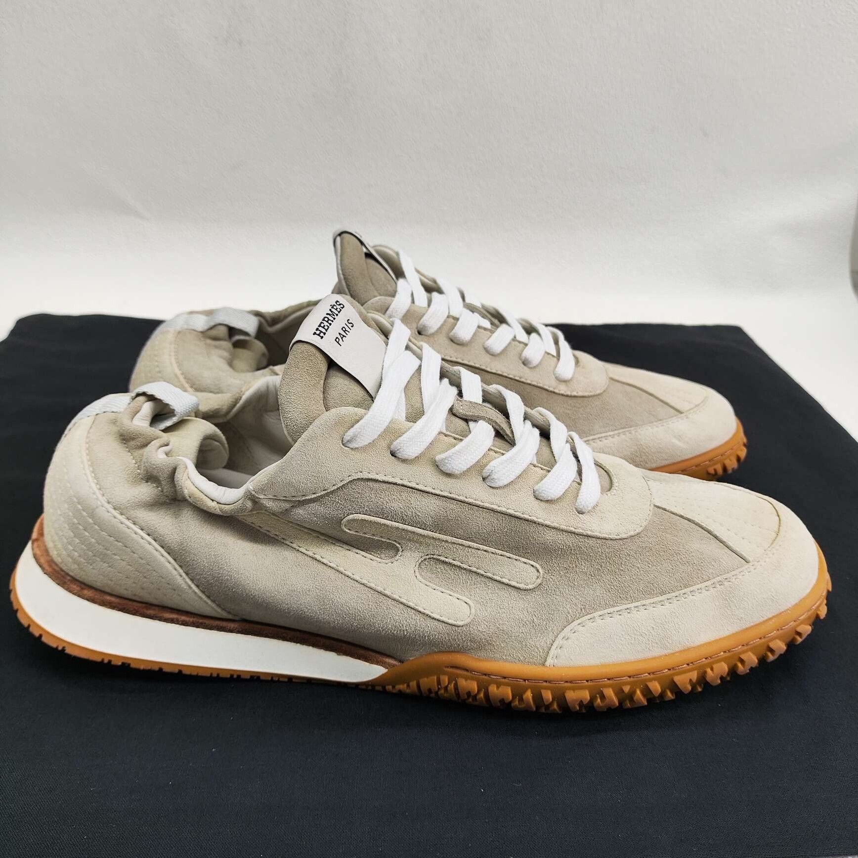 Hermes Hermès Jet Suede Low-Top Sneakers Size 41 Size US 8 / EU 41 - 5 Thumbnail
