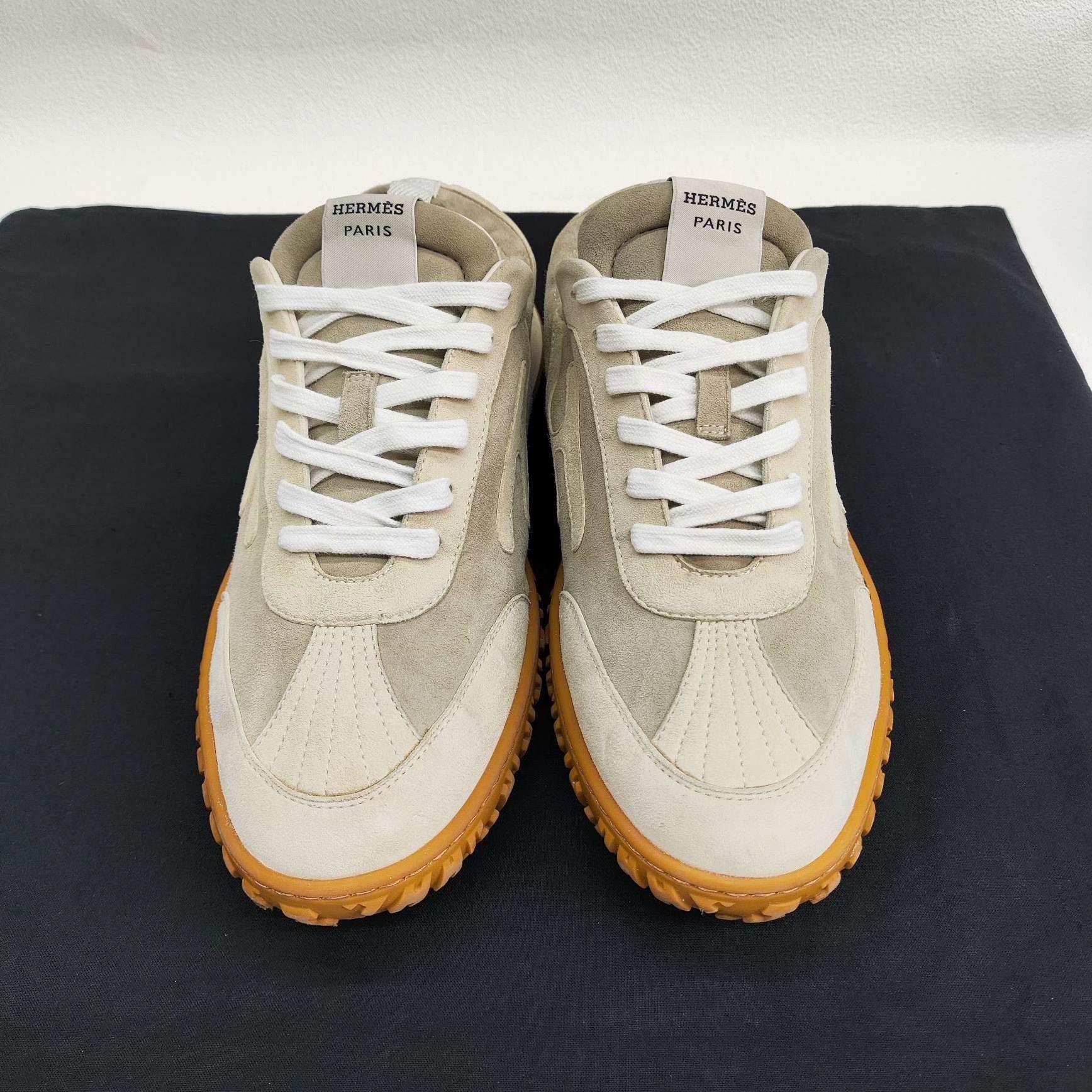 Hermes Hermès Jet Suede Low-Top Sneakers Size 41 Size US 8 / EU 41 - 3 Thumbnail