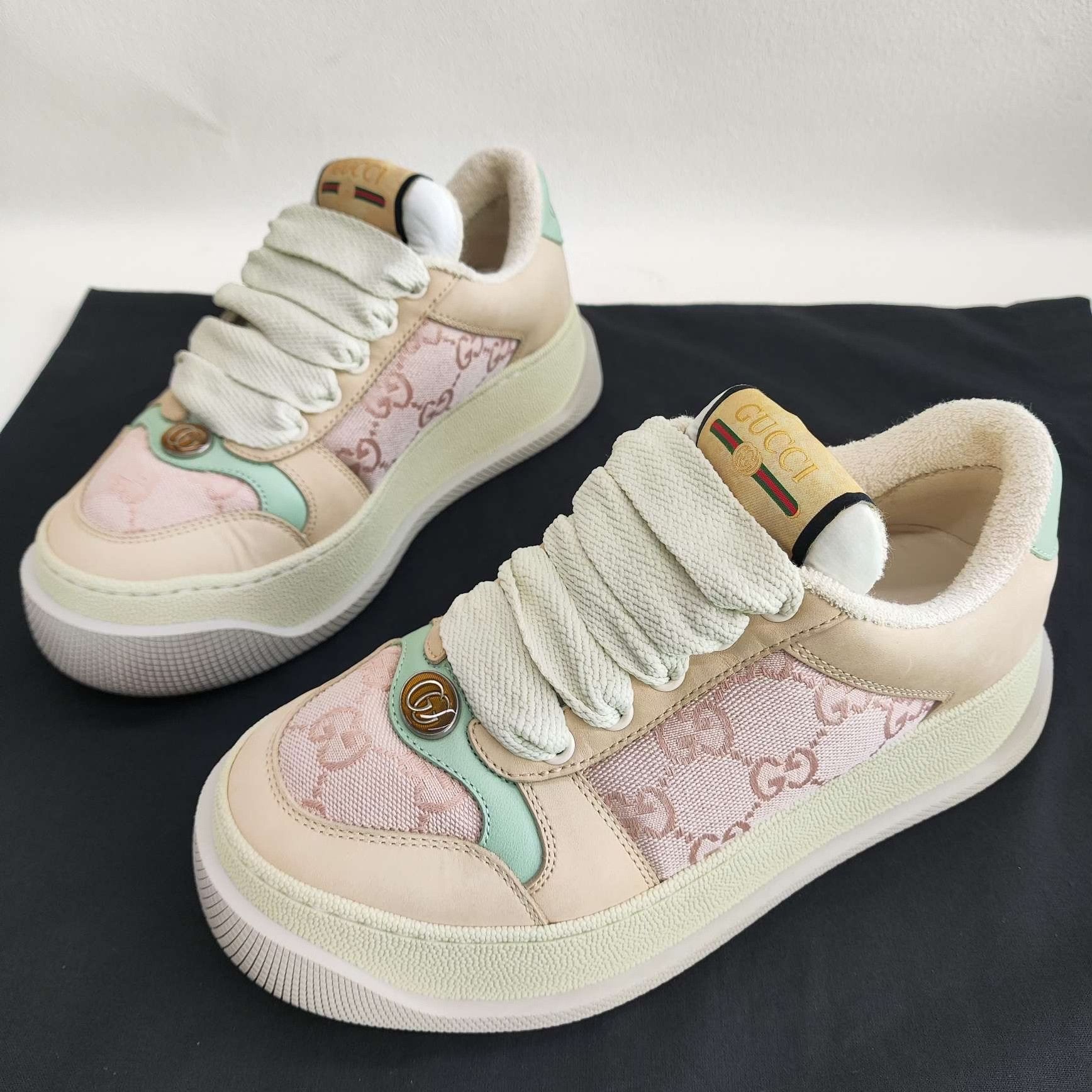 Gucci Gucci Screener GG Canvas Sneakers Size 34.5 Size US 4.5 / IT 34.5 - 2 Thumbnail