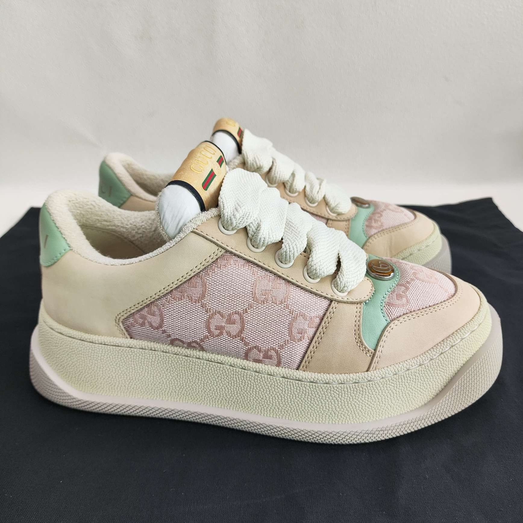 Gucci Gucci Screener GG Canvas Sneakers Size 34.5 Size US 4.5 / IT 34.5 - 5 Thumbnail