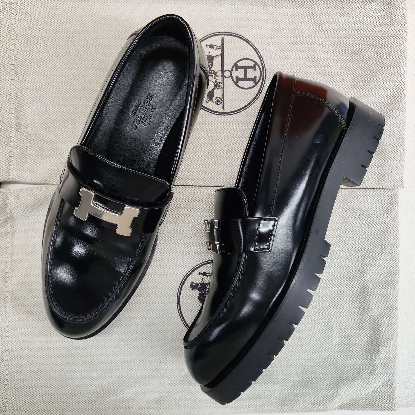 Hermes Hermès Faubourg Leather Loafers Size 35 Size US 5 / IT 35 - 9 Thumbnail