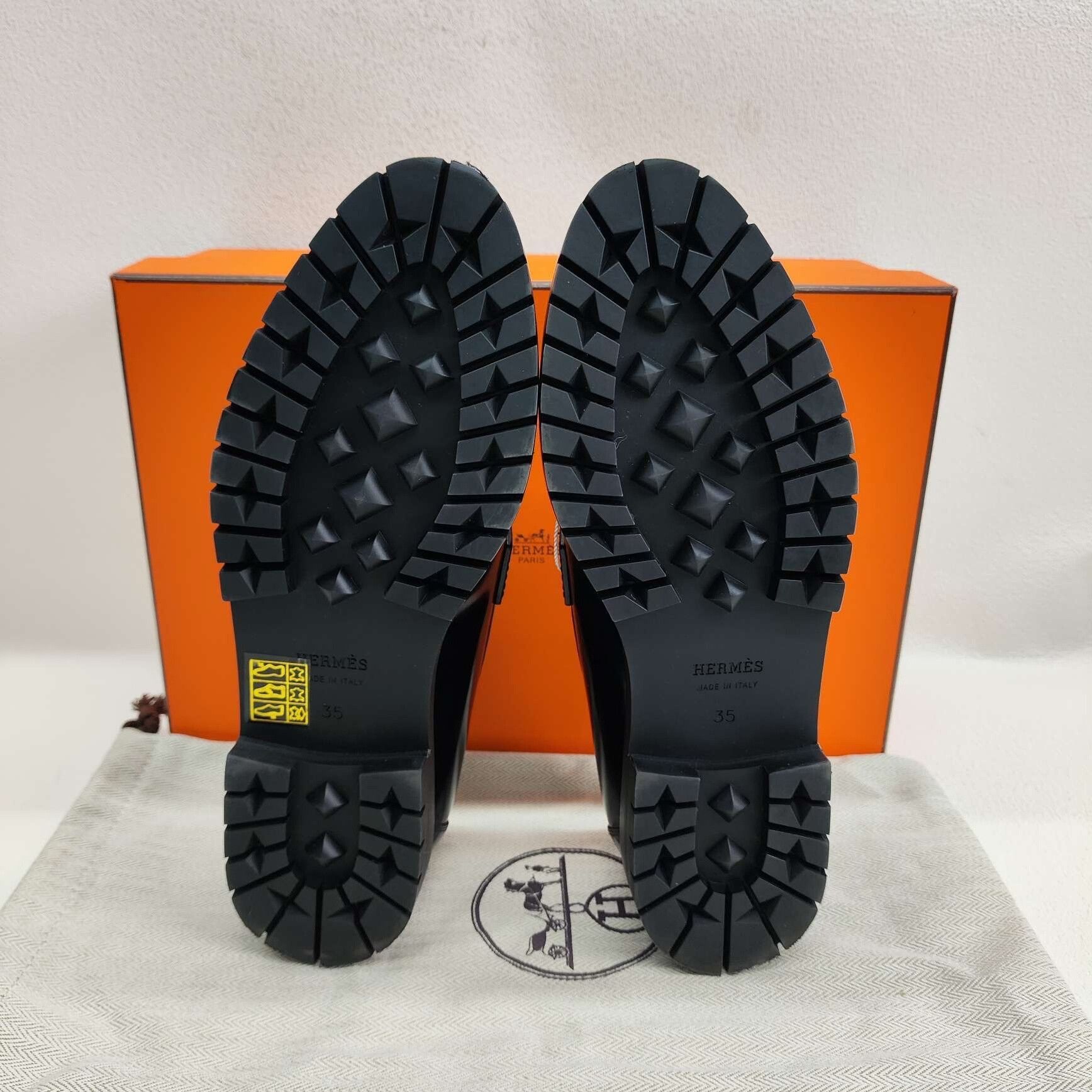 Hermes Hermès Faubourg Leather Loafers Size 35 Size US 5 / IT 35 - 8 Thumbnail