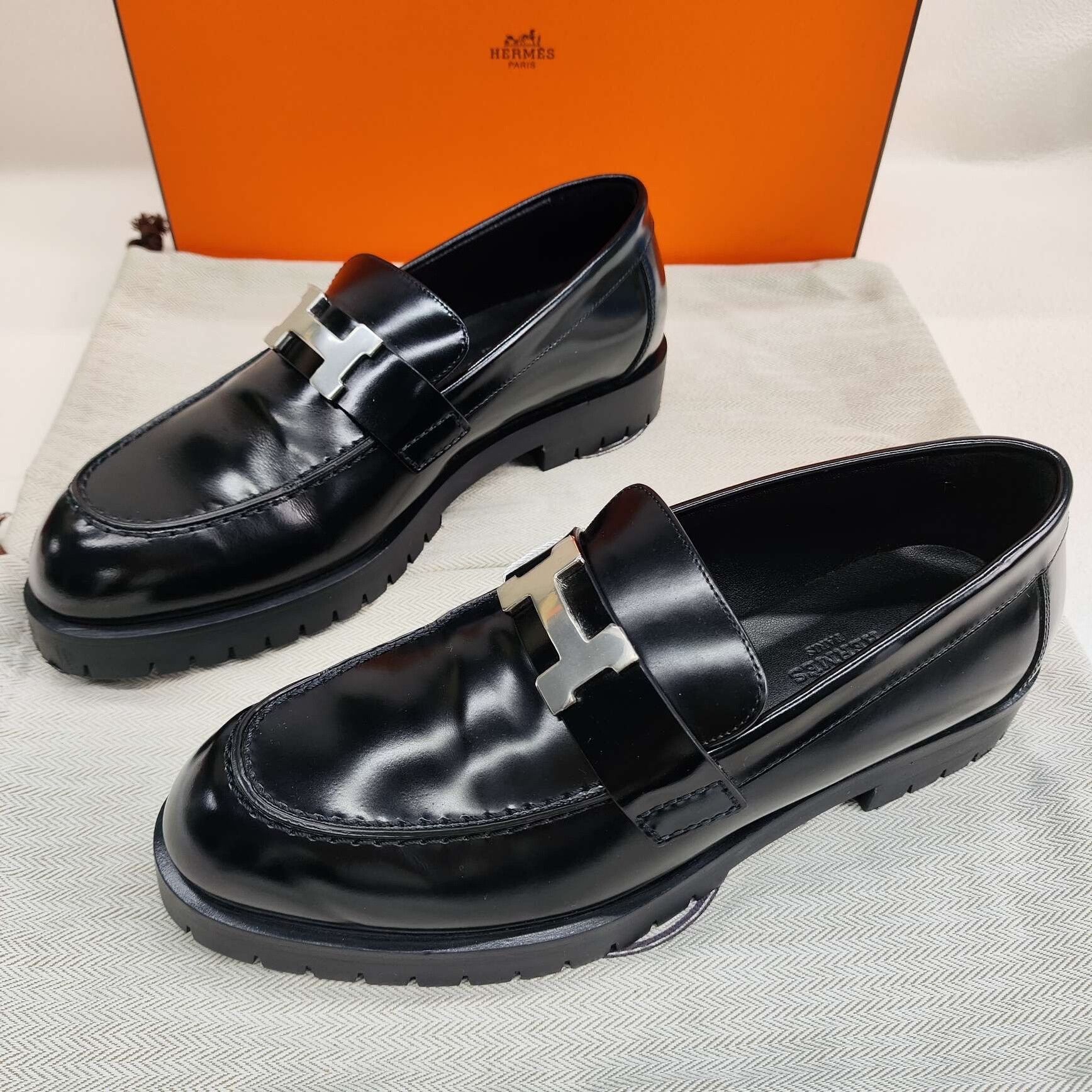Hermes Hermès Faubourg Leather Loafers Size 35 Size US 5 / IT 35 - 2 Thumbnail