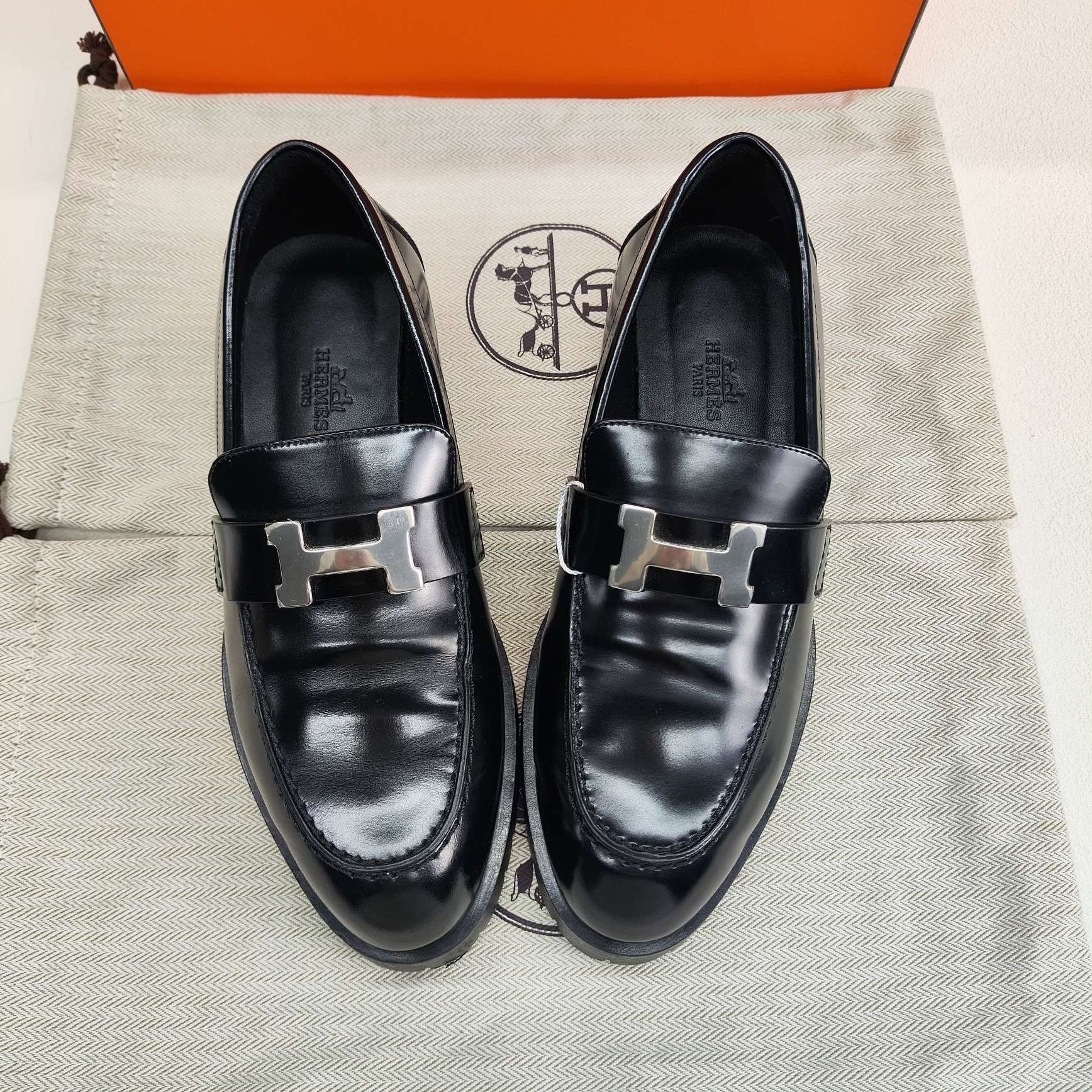 Hermes Hermès Faubourg Leather Loafers Size 35 Size US 5 / IT 35 - 10 Thumbnail