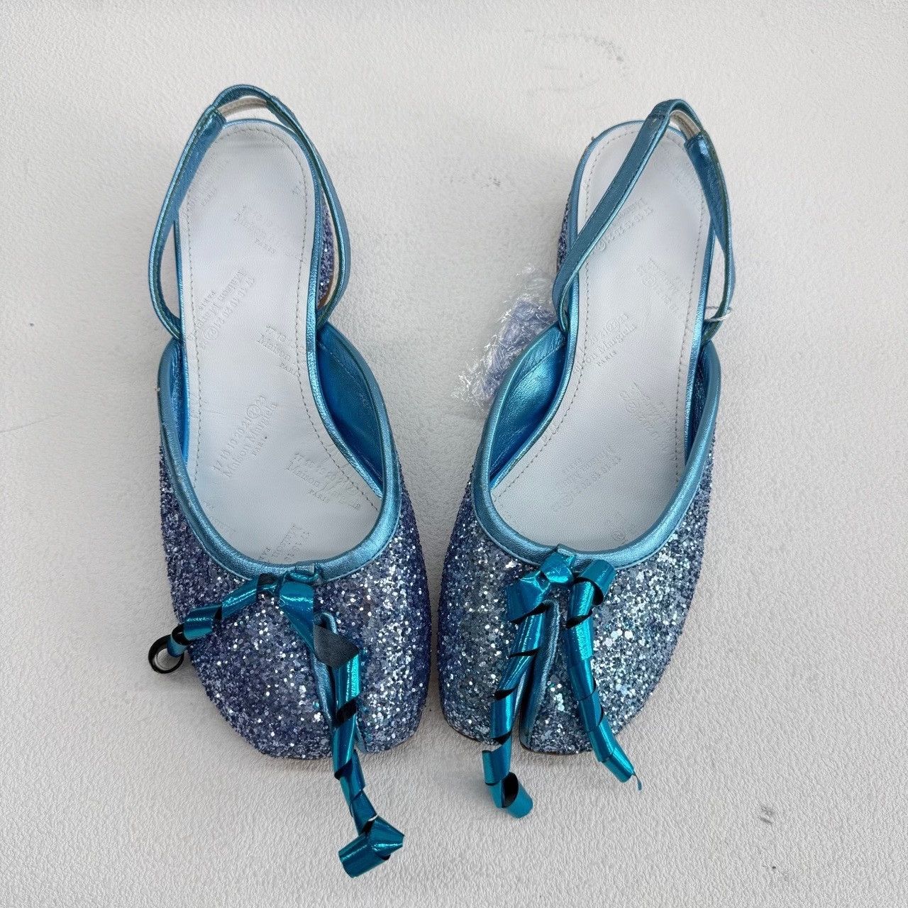 Maison Margiela Maison Margiela Blue Glitter Tabi Heels Size 37 Size US 7 / IT 37 - 10 Thumbnail