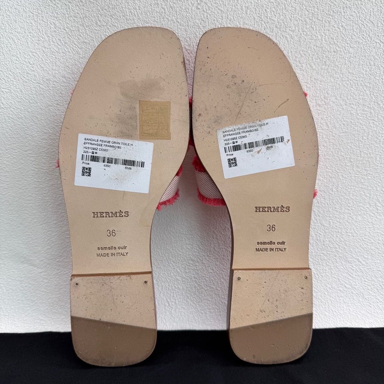 Hermes Hermès Fringed Oran Sandals Size 36 Size US 6 / IT 36 - 8 Thumbnail