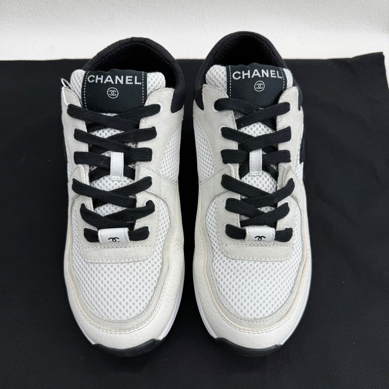 Chanel Chanel Black White Mesh Sneakers Size 39 Size US 9 / IT 39 - 3 Thumbnail