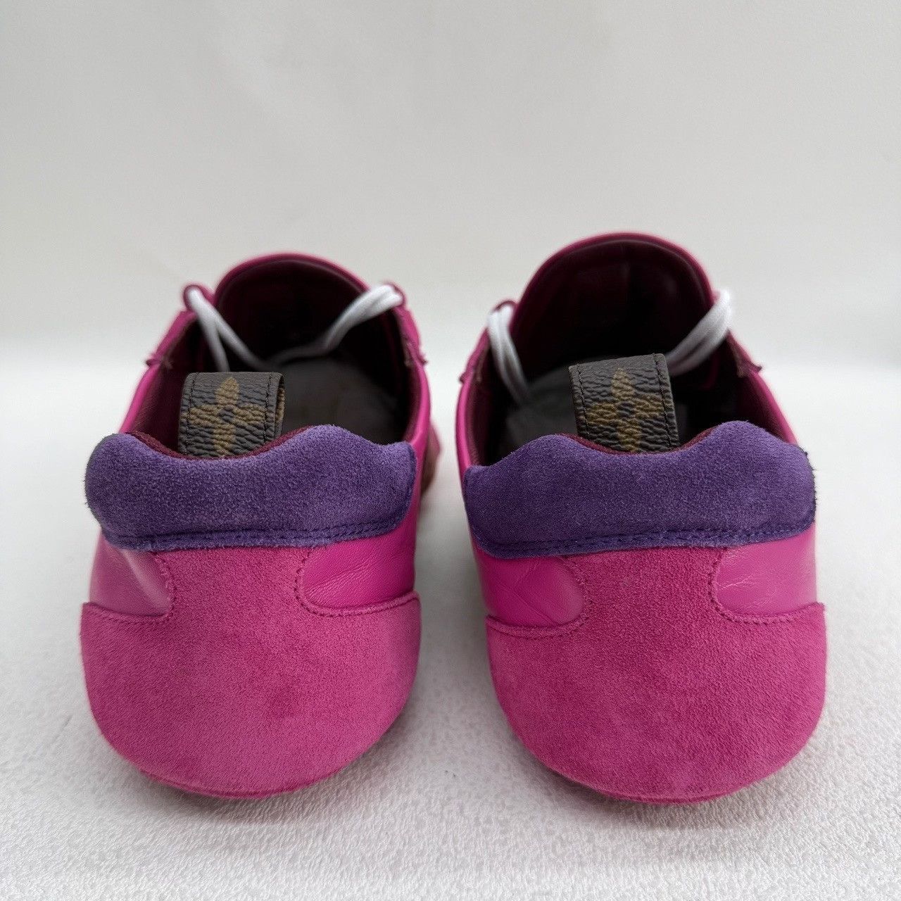Louis Vuitton Louis Vuitton Pink Suede Leather Sneakers Size 38 Size US 8 / IT 38 - 6 Thumbnail