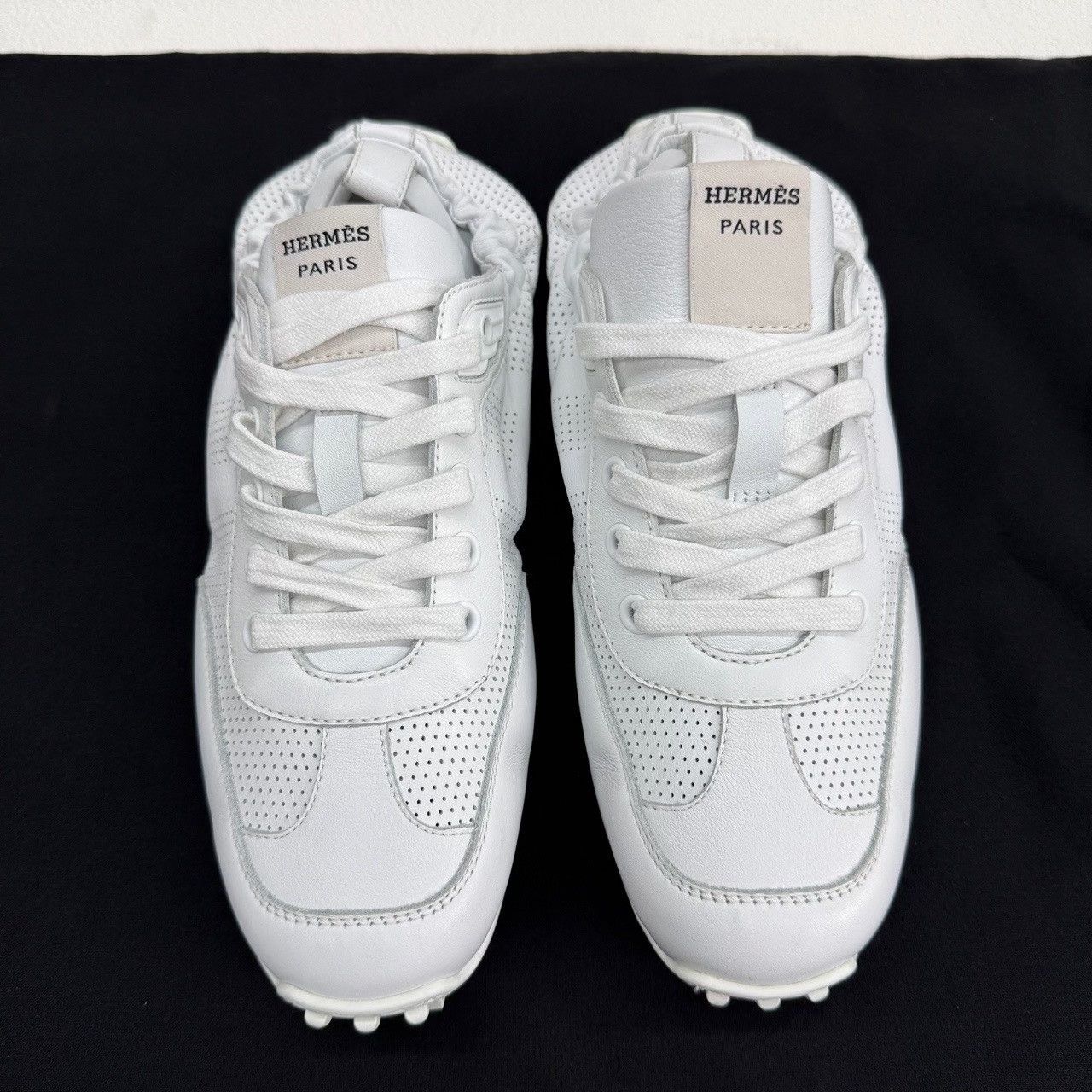Hermes Hermès Perforated Leather Low-Top Sneakers Size 37 Size US 7 / IT 37 - 3 Thumbnail