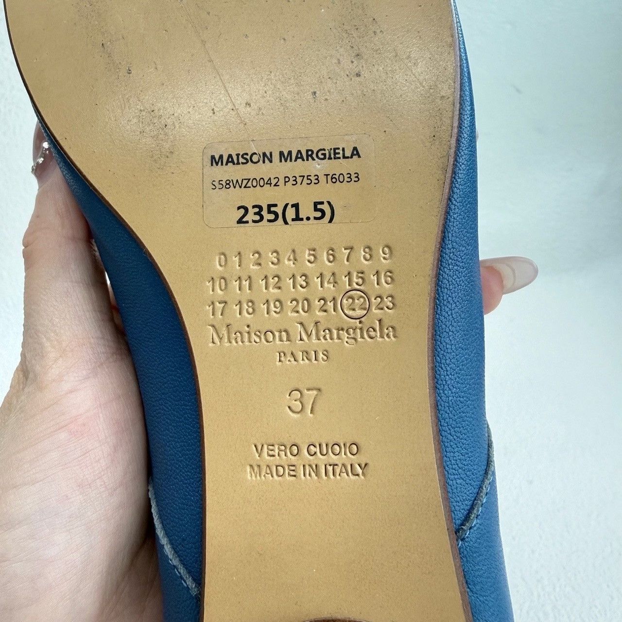 Maison Margiela Maison Margiela Blue Tabi Ballet Flats Size 37 Size US 7 / IT 37 - 9 Thumbnail