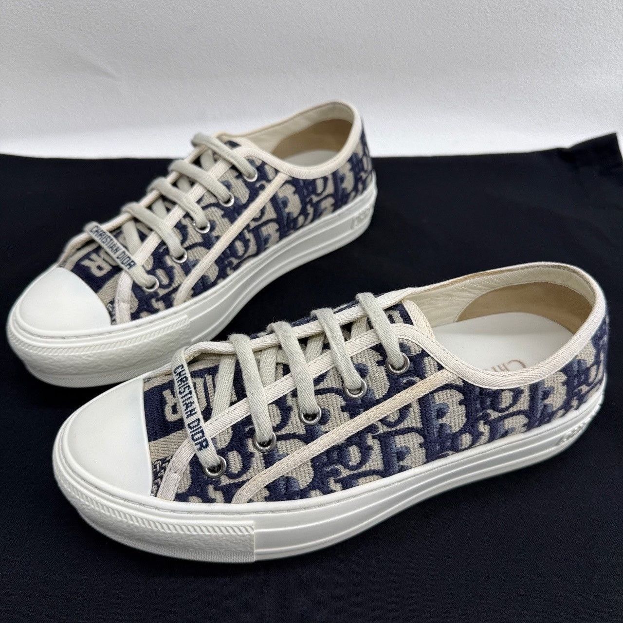 Dior Dior Oblique Walk'n'Dior Low-Top Sneakers Size 36 Size US 6 / IT 36 - 2 Thumbnail