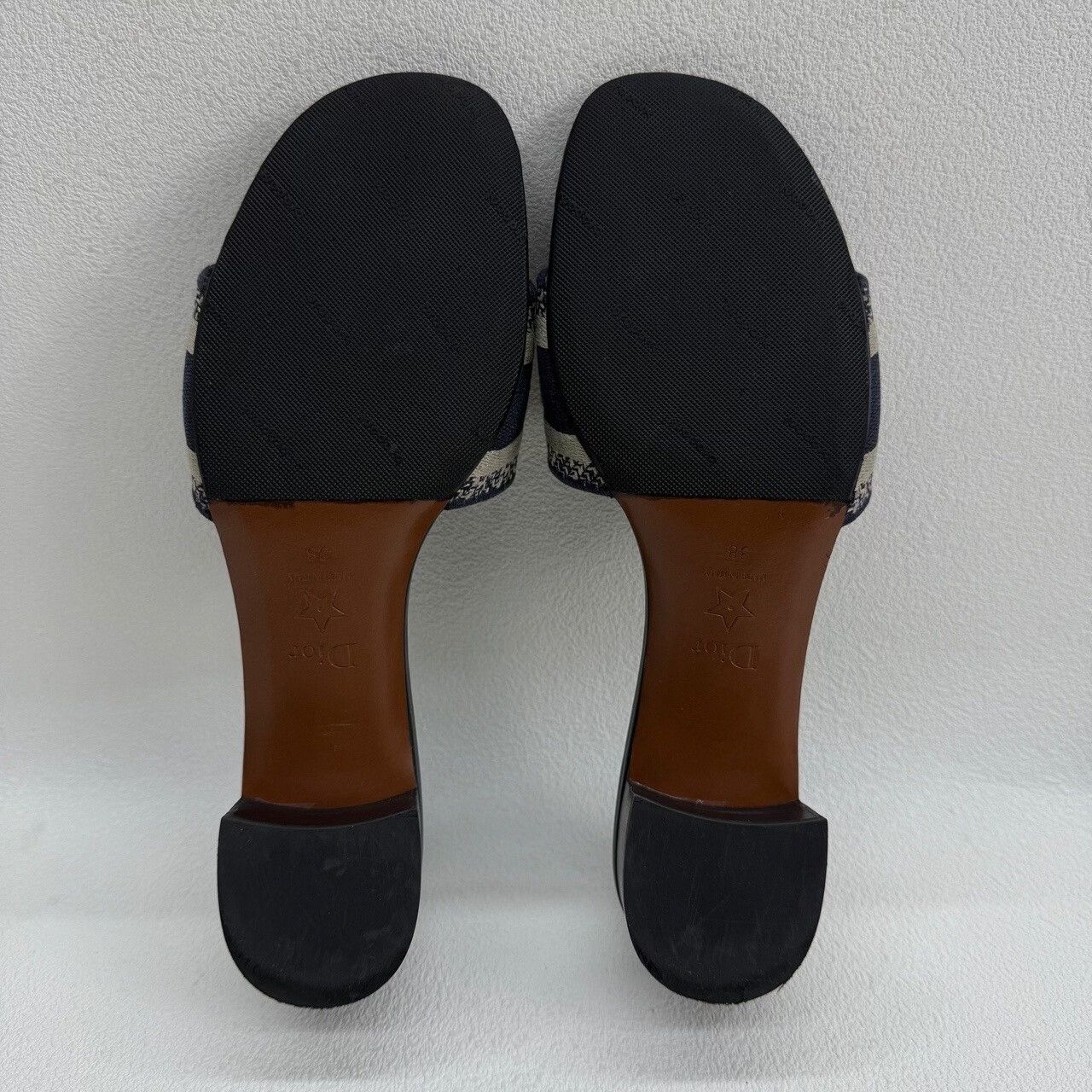 Dior Dior Navy Dway Logo Mules Size 38 Size US 8 / IT 38 - 8 Thumbnail