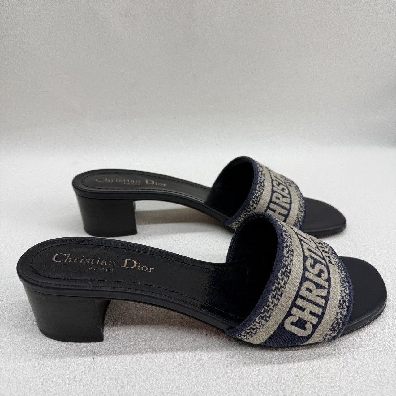 Dior Dior Navy Dway Logo Mules Size 38 Size US 8 / IT 38 - 5 Thumbnail