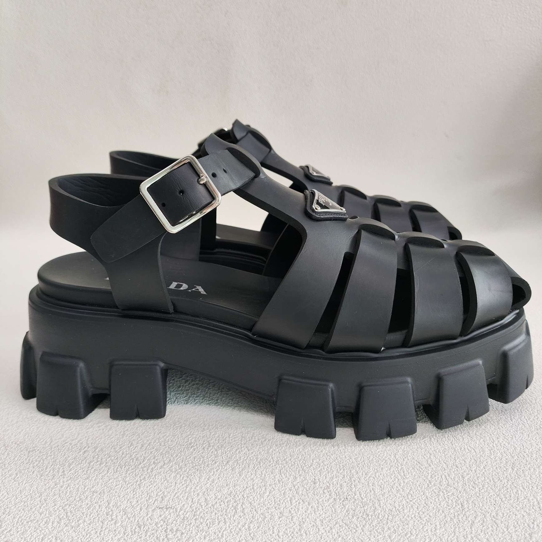 Prada Prada Monolith Logo Sandals Size 9 Size US 9 / EU 42 - 5 Thumbnail