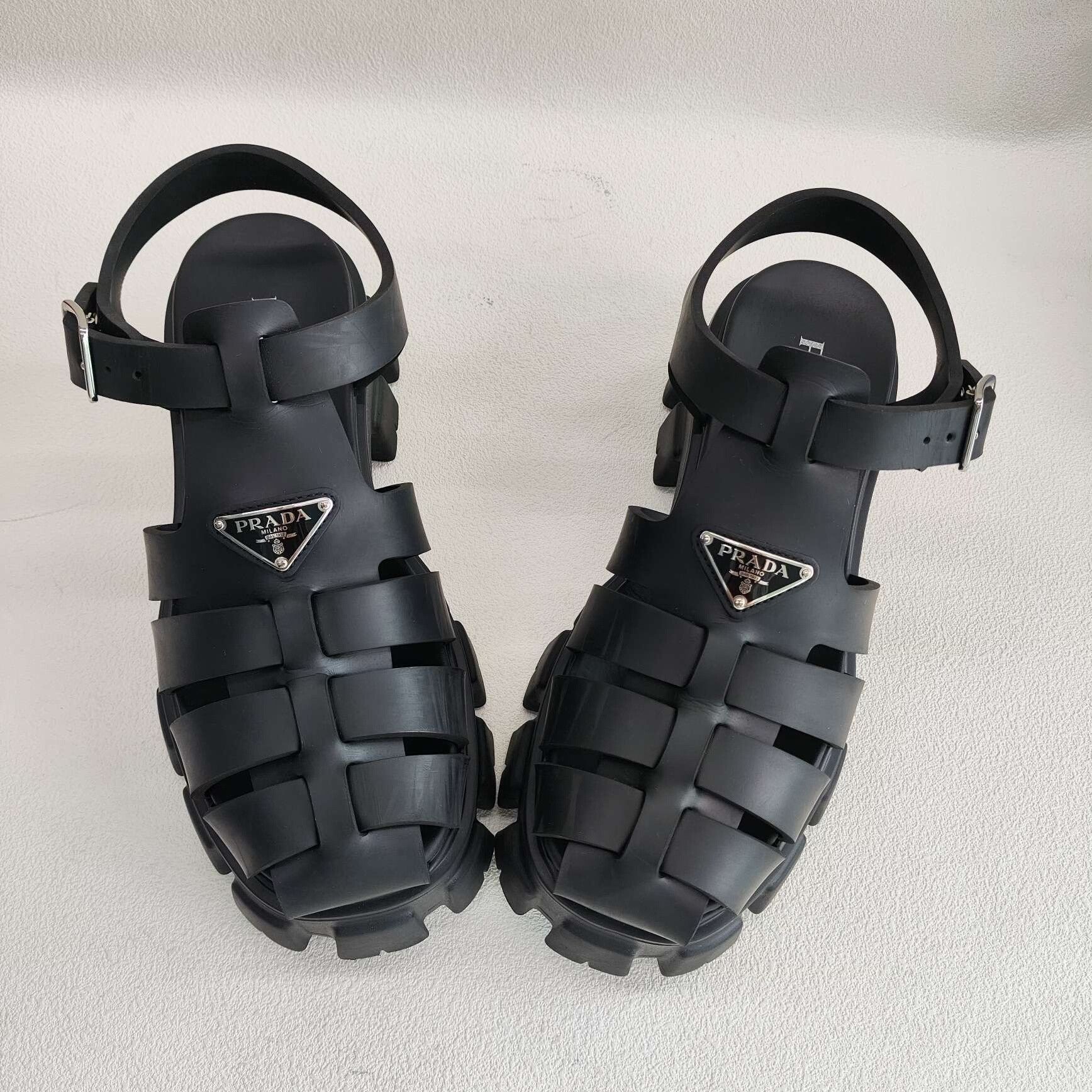 Prada Prada Monolith Logo Sandals Size 9 Size US 9 / EU 42 - 9 Thumbnail
