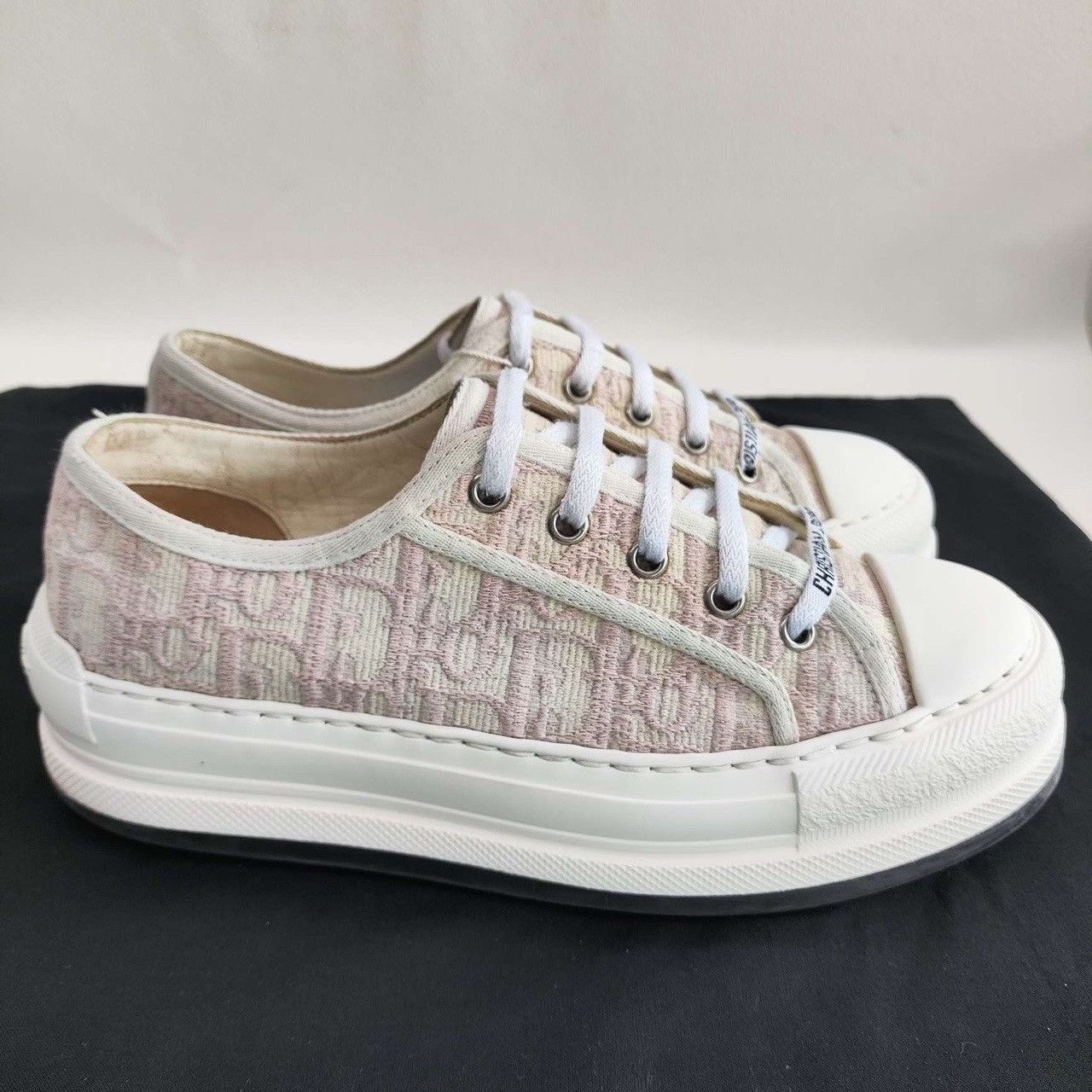 Dior Dior Pink Oblique Walk'n'Dior Sneakers Size 37 Size US 7 / IT 37 - 5 Thumbnail