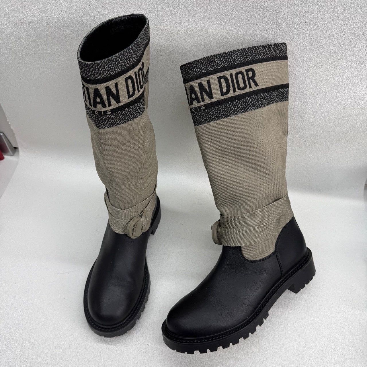 Dior Dior D-Major Canvas and Leather Boots Size 38.5 Size US 8.5 / IT 38.5 - 9 Thumbnail