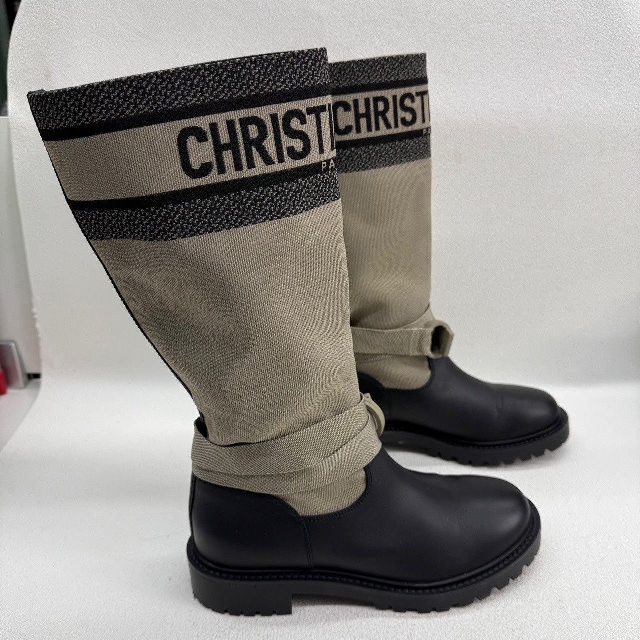 Dior Dior D-Major Canvas and Leather Boots Size 38.5 Size US 8.5 / IT 38.5 - 5 Thumbnail